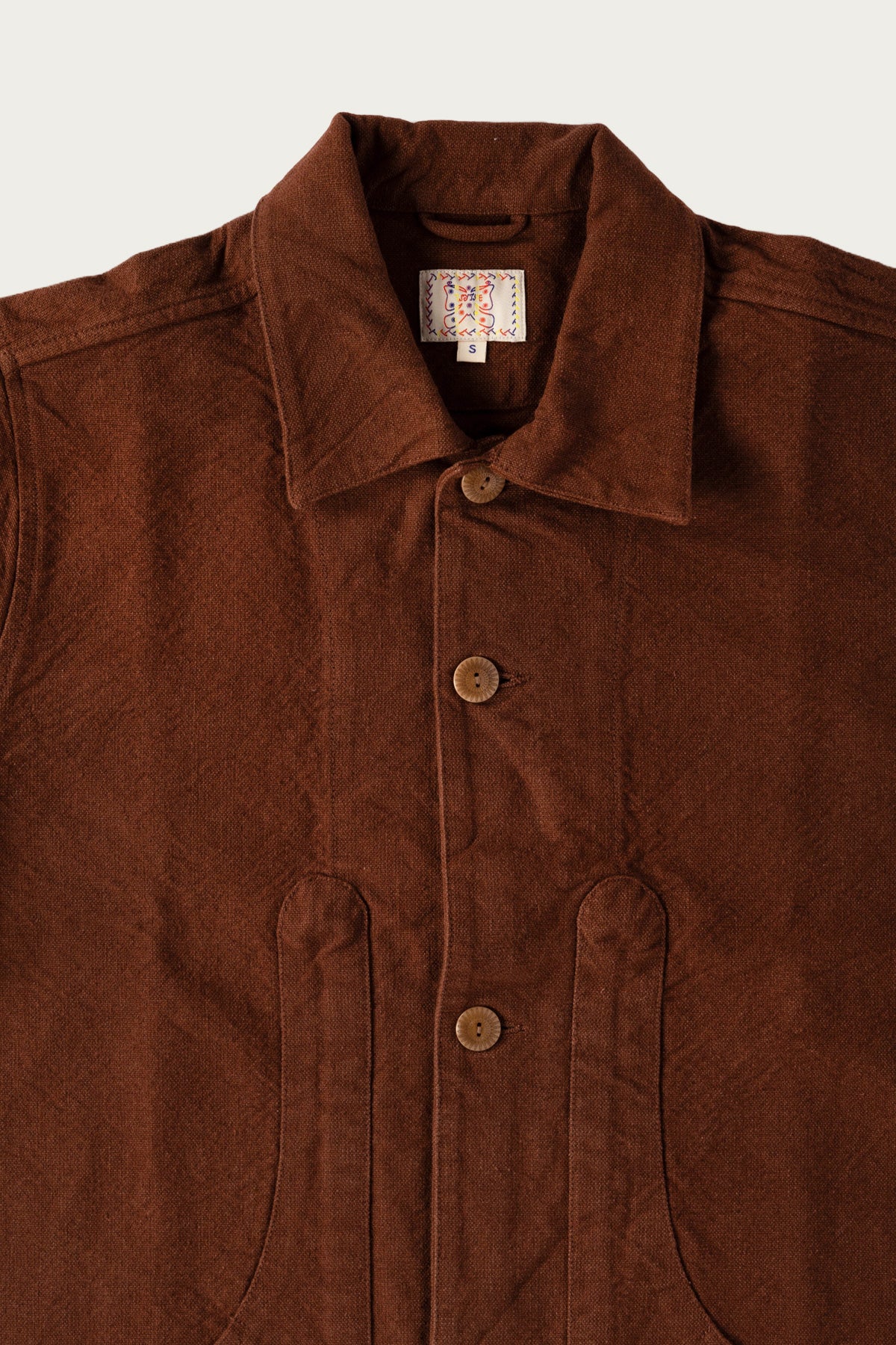 Wythe - Rustic Plainweave Hunting Jacket - Chocolate Brown - Canoe Club