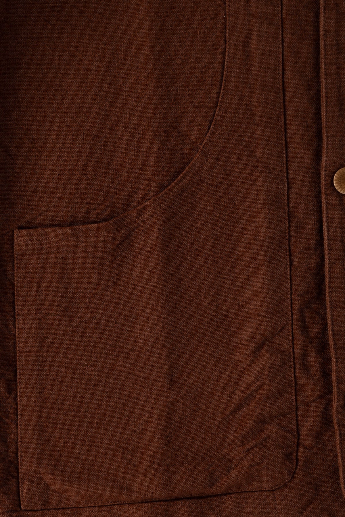 Wythe - Rustic Plainweave Hunting Jacket - Chocolate Brown - Canoe Club