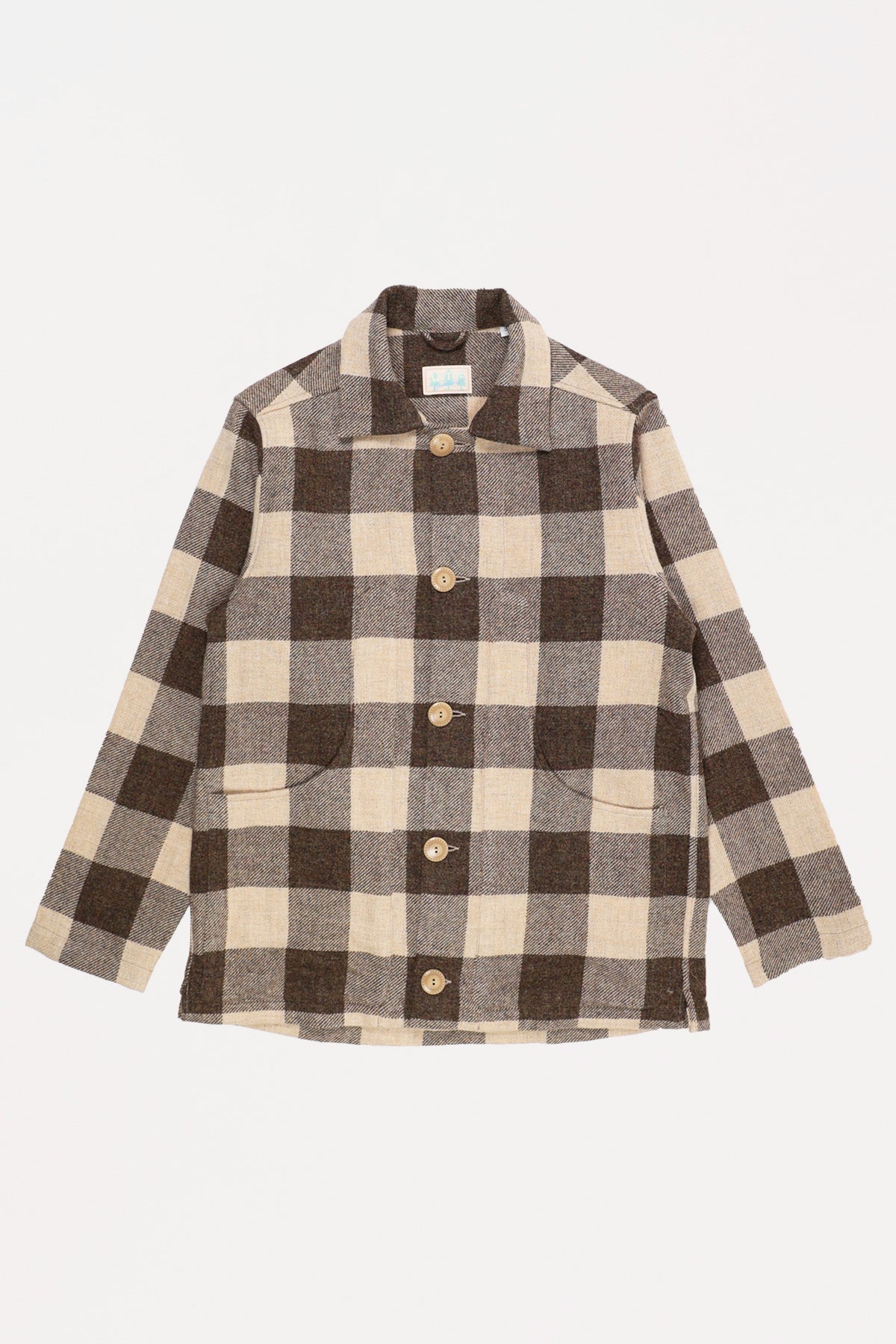 Wythe - Shetland Tweed Hunting Jacket - Brown Buffalo Check - Canoe Club