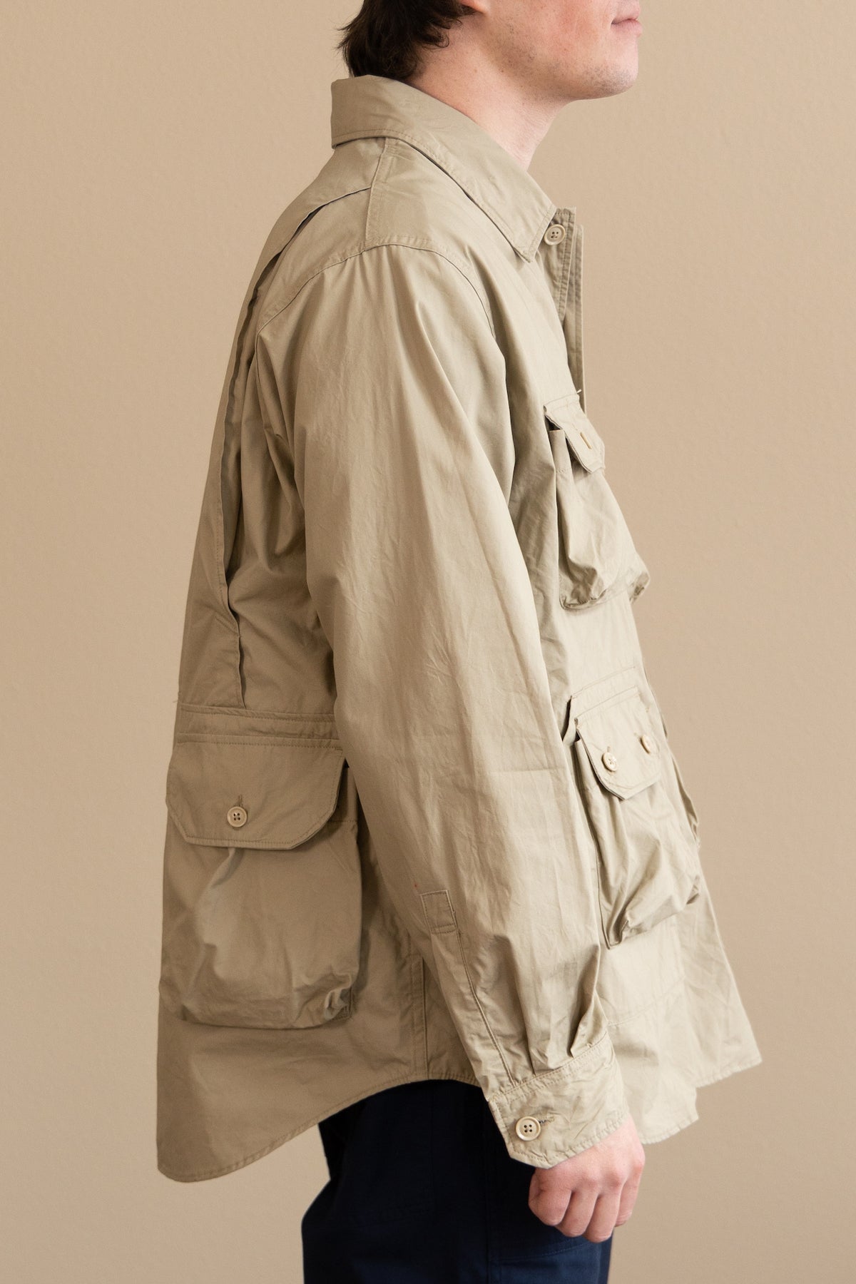 Engineered Garments - Explorer Shirt Jacket - Khaki Cotton Duracloth Poplin - Canoe Club
