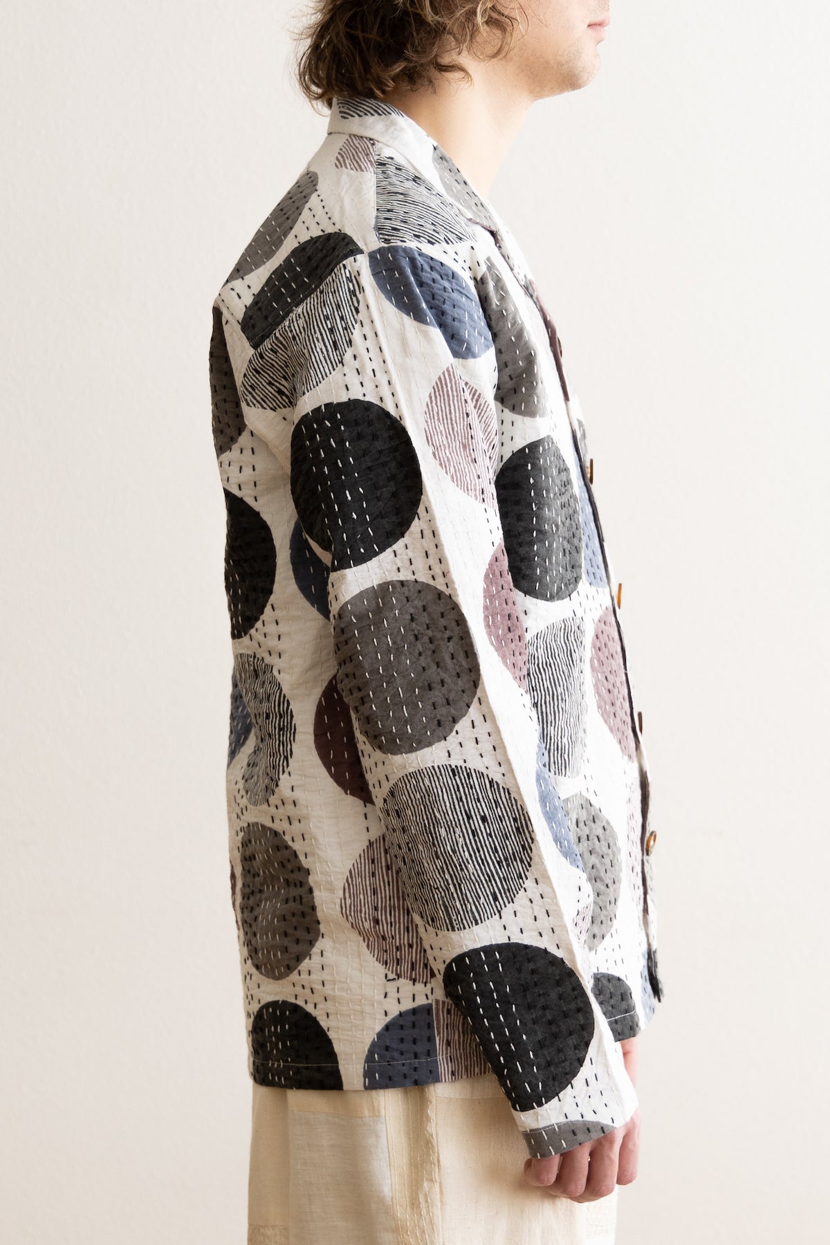 Harago - Printed Kantha Jacket - Multi - Canoe Club