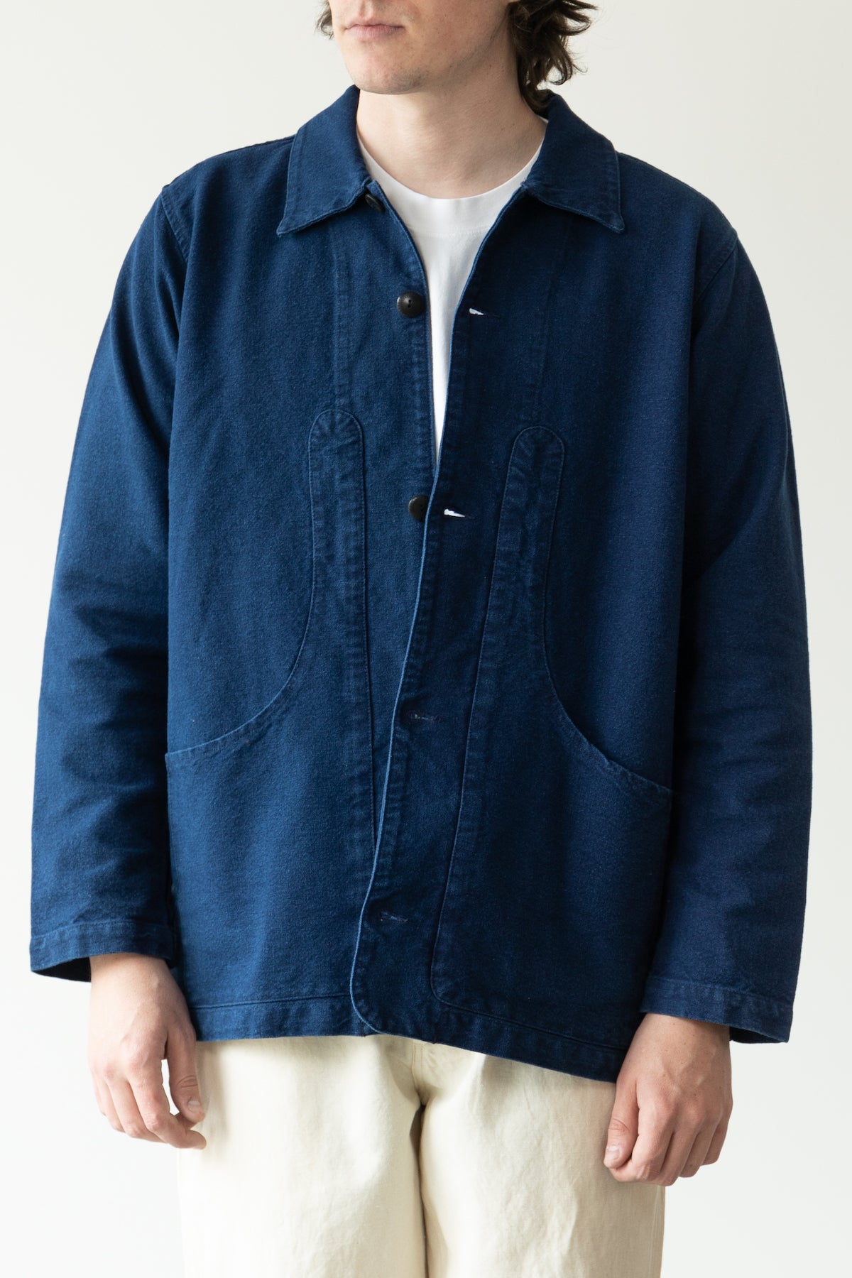 Wythe - Rustic Plainweave Hunting Jacket - Indigo - Canoe Club