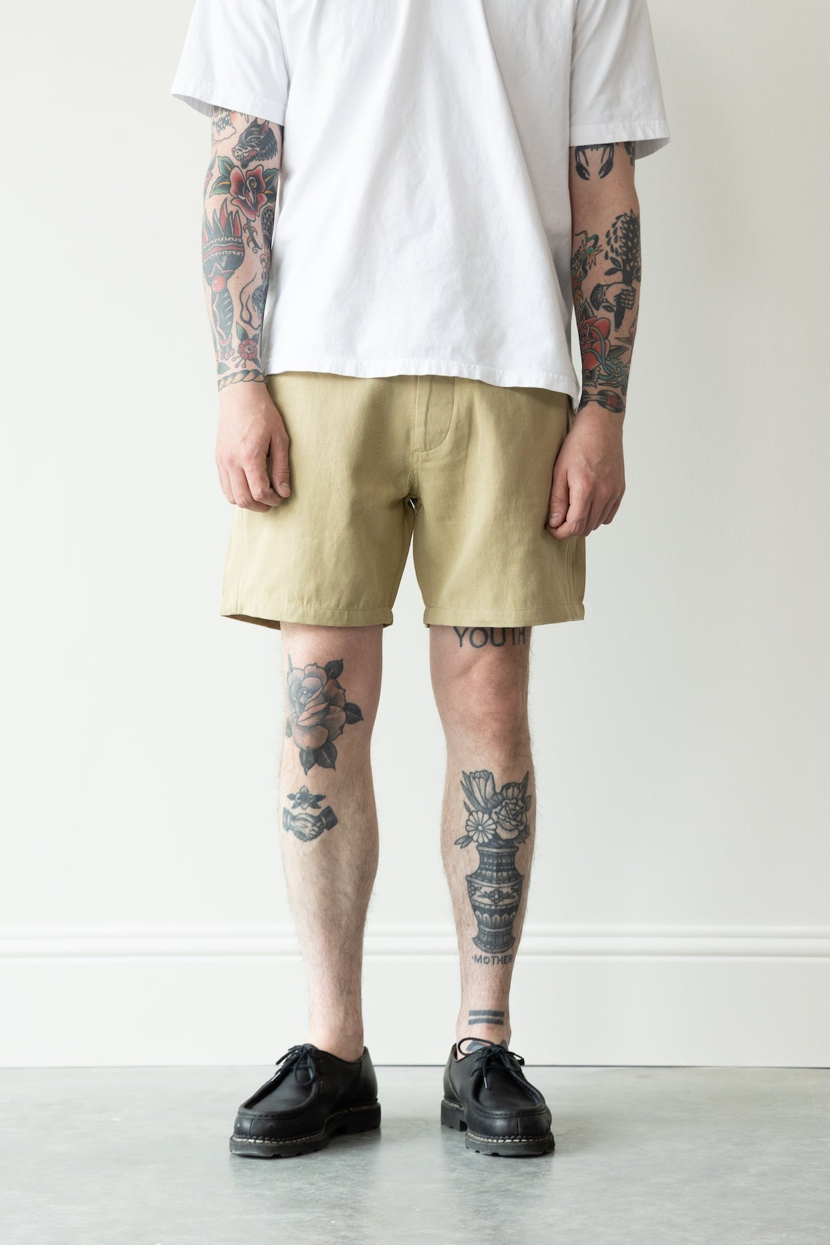 Wythe - Cotton/Linen Shorts - Camp Khaki - Canoe Club