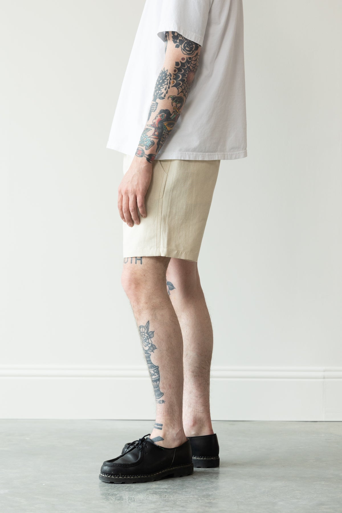 Wythe - Cotton/Linen Shorts - Unbleached - Canoe Club