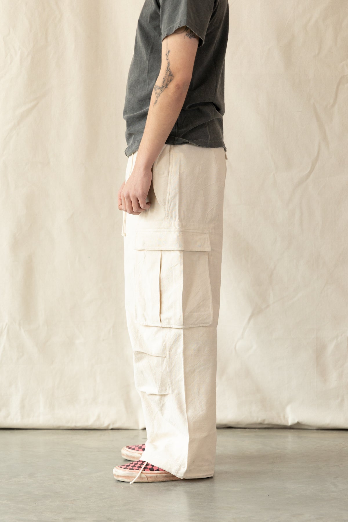 Story Mfg. - Peace Pants - Ecru Slub - Canoe Club