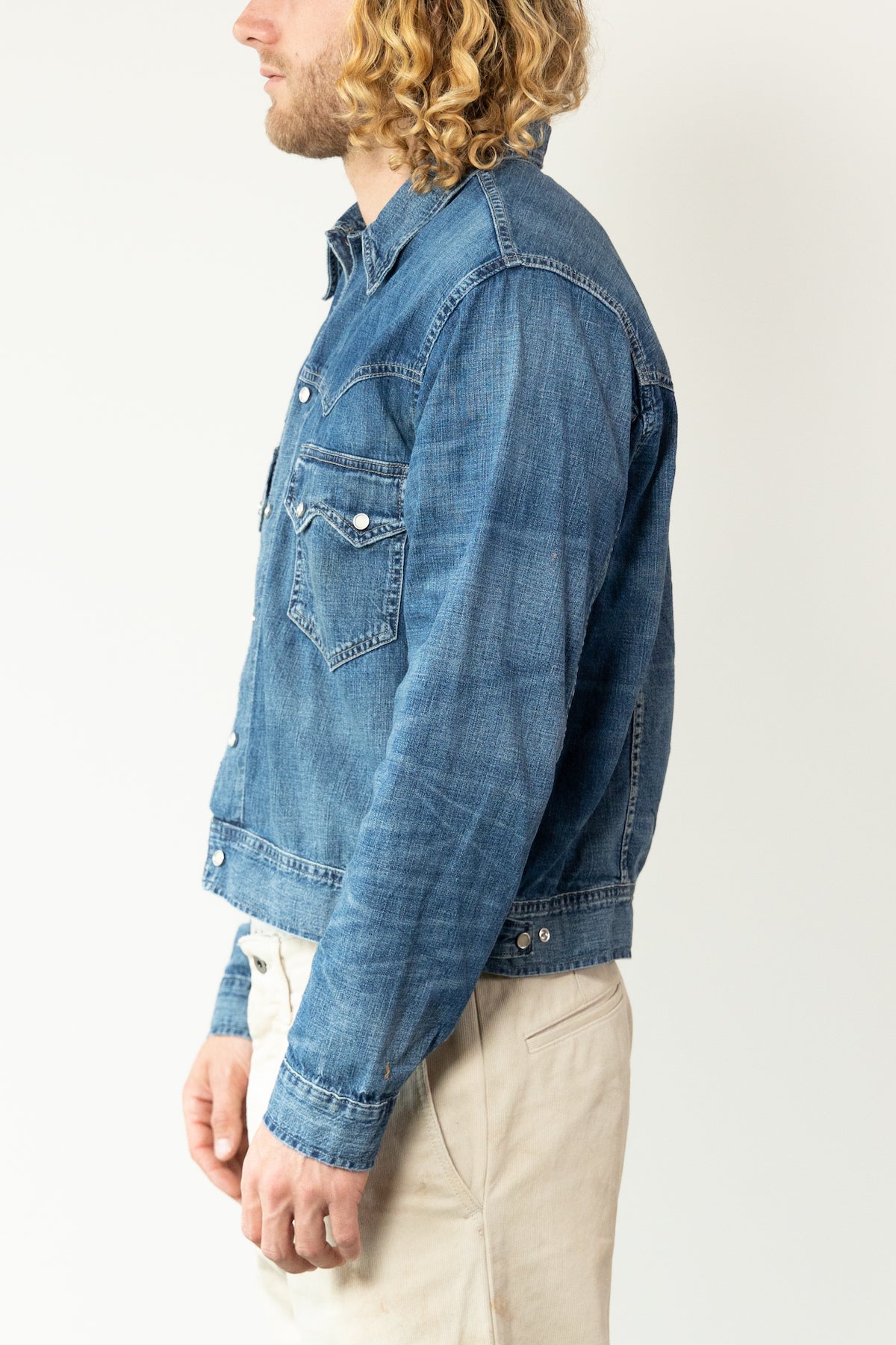 RRL - Hewson Indigo Denim Western Jacket - Hewson Wash - Canoe Club