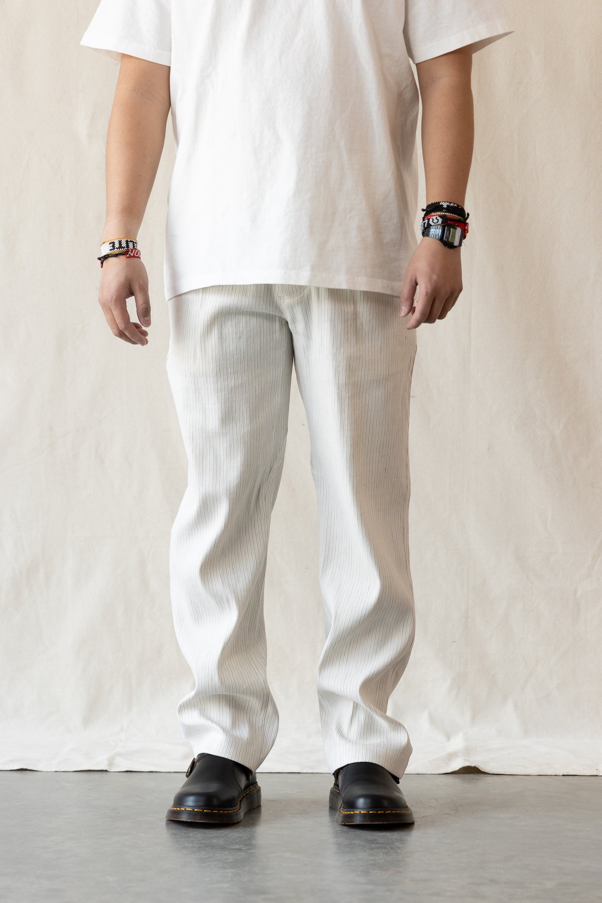 Document - Tucked Easy Pants - Light Grey - Canoe Club