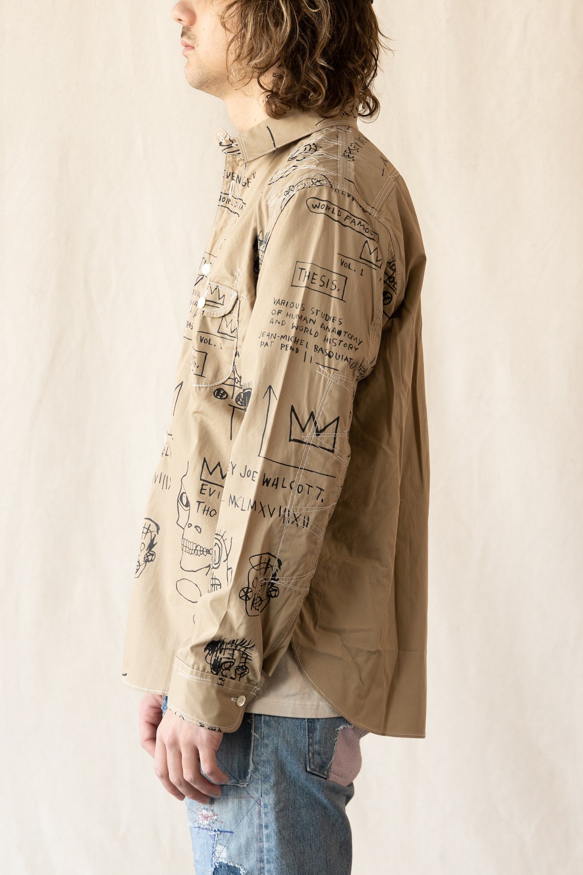 Junya Watanabe - Basquiat Shirt - Beige/Black - Canoe Club