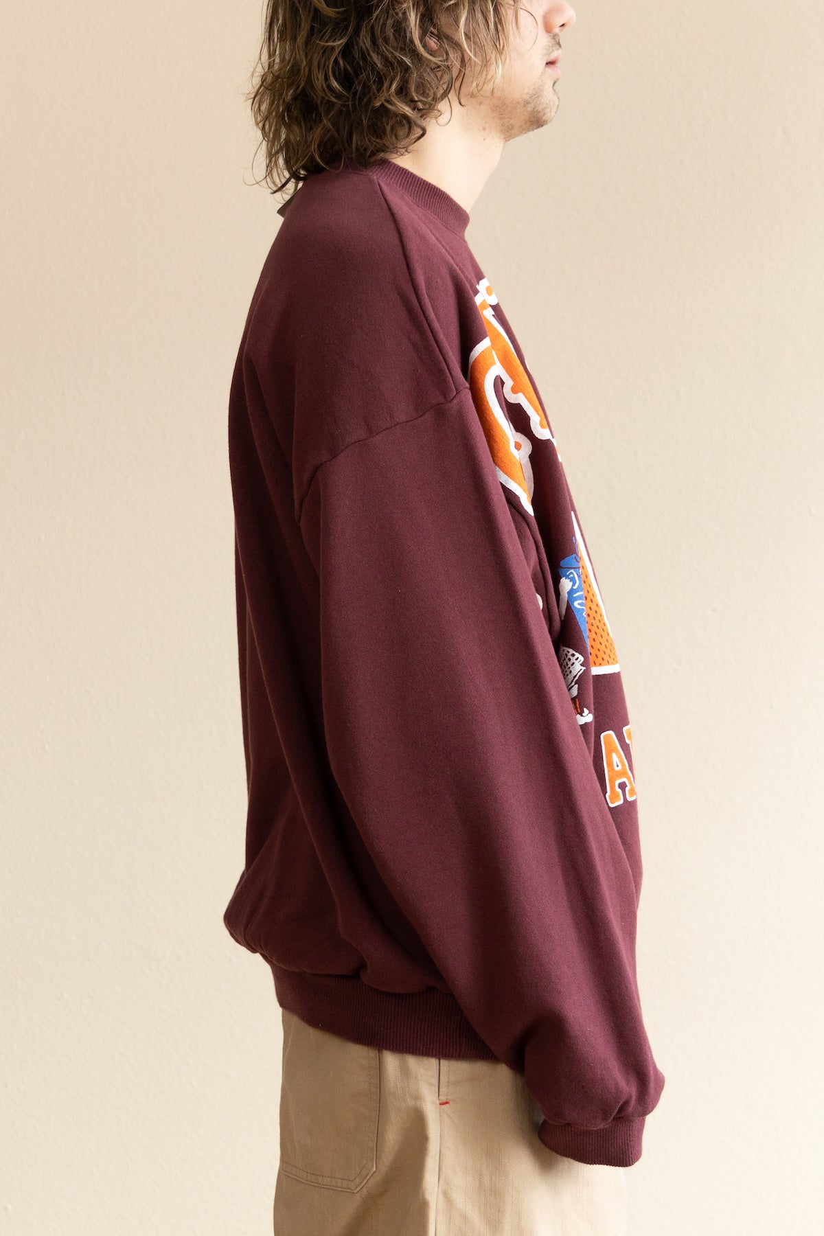 Kapital - 30/-SWT Knit BIG SWT (BIG KOUNTRY) - Burgundy - Canoe Club