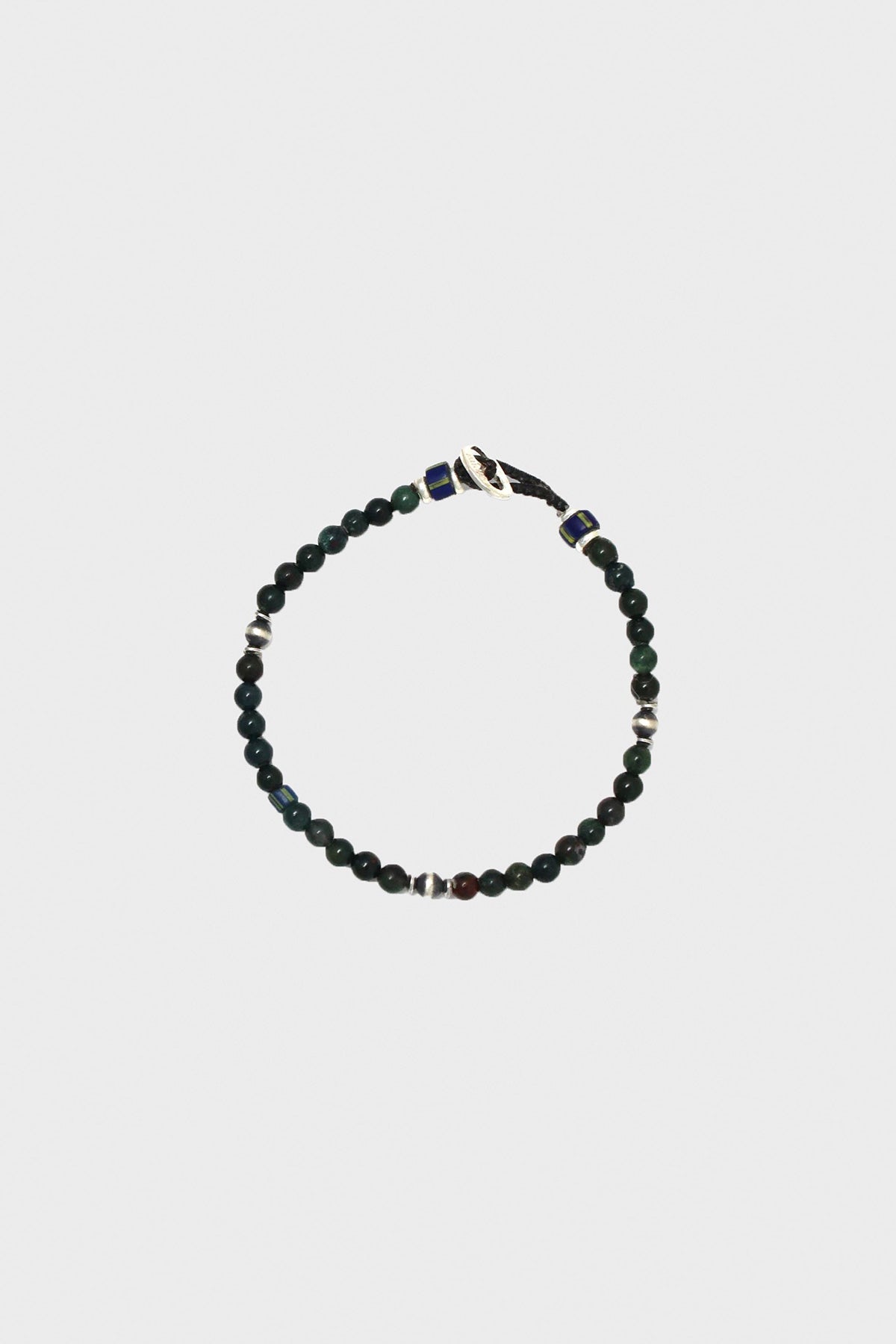 Mikia - Bloodstone and Sterling Silver Bracelet - 4mm Stones - Canoe Club