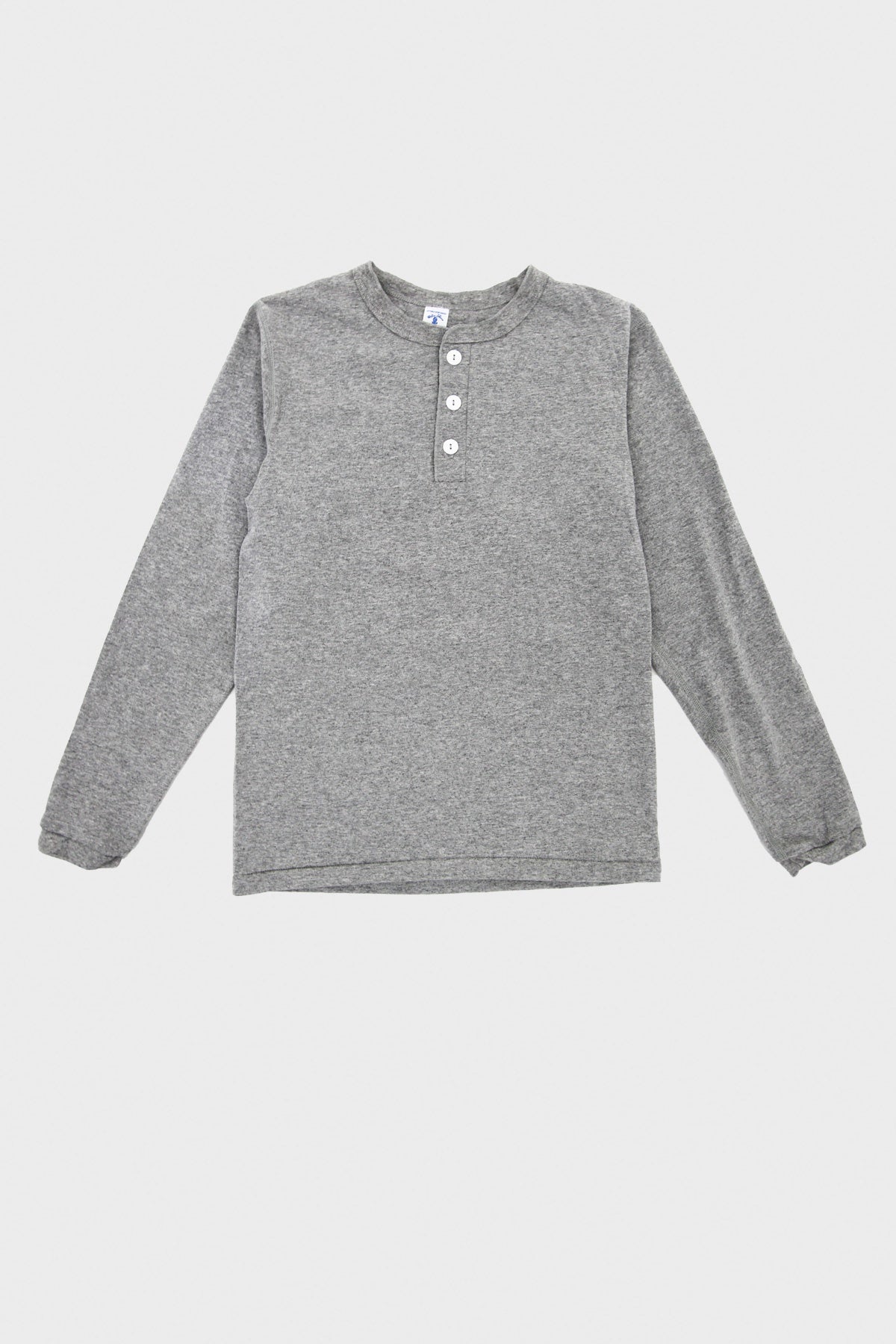 Velva Sheen - Tubular Knit Henley - Heather Grey - Canoe Club