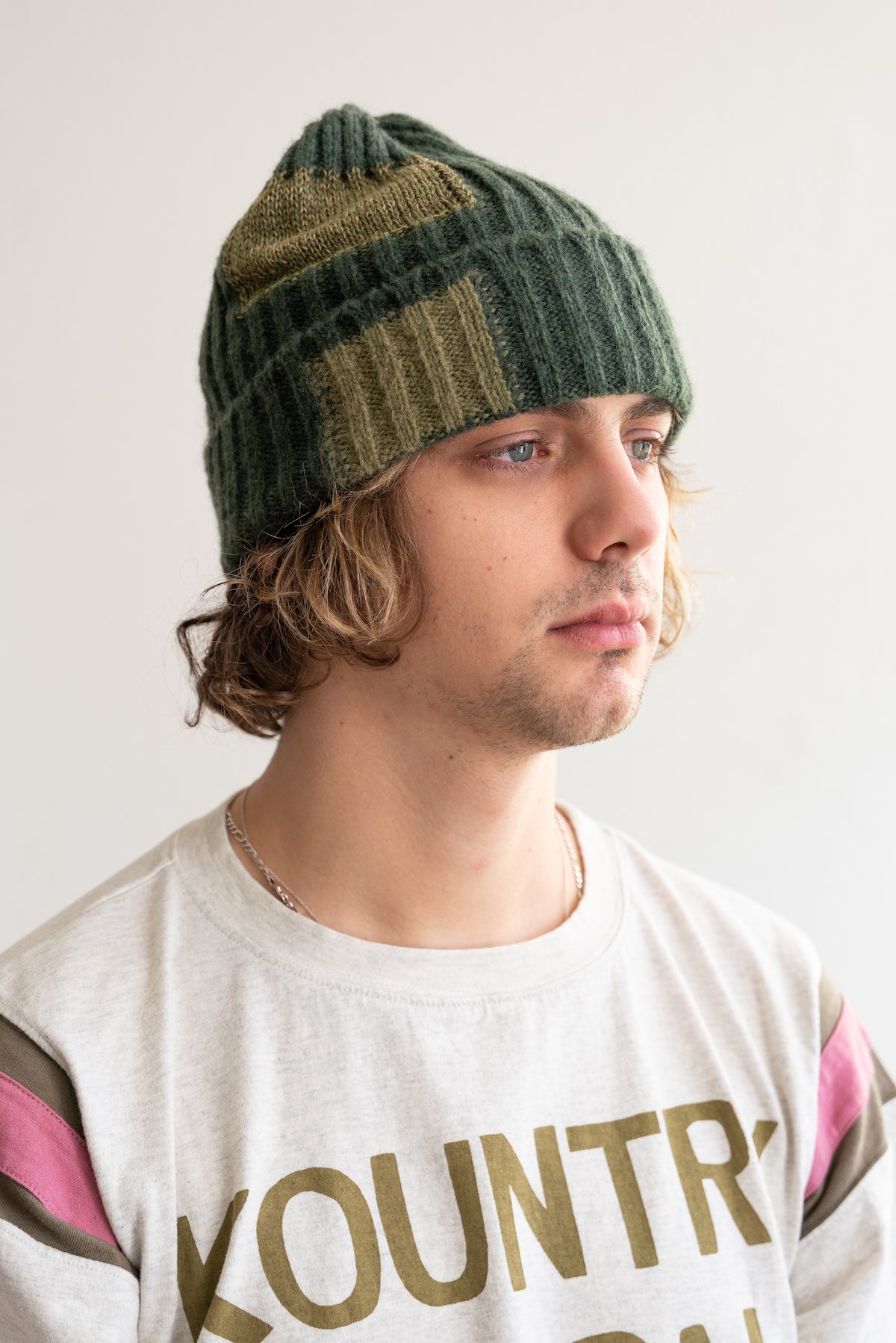 Kapital - 5G Wool TUGIHAGI Knit Cap - Khaki - Canoe Club