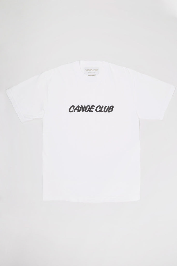 Canoe Club Collaborations - Shop Tee Center Logo - White - Canoe Club