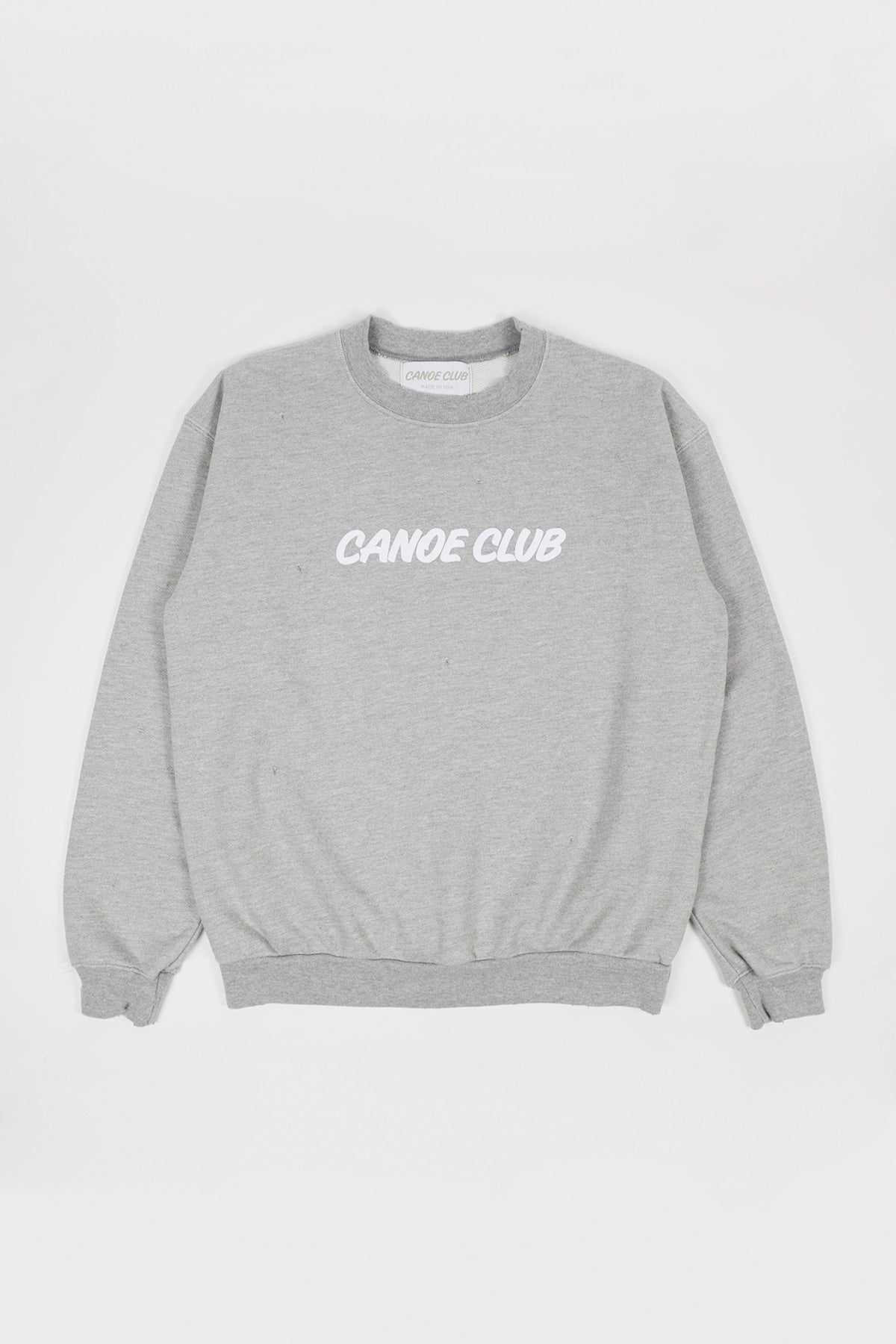 Canoe Club Collaborations - Canoe Club Crewneck - Heather Grey - Canoe Club