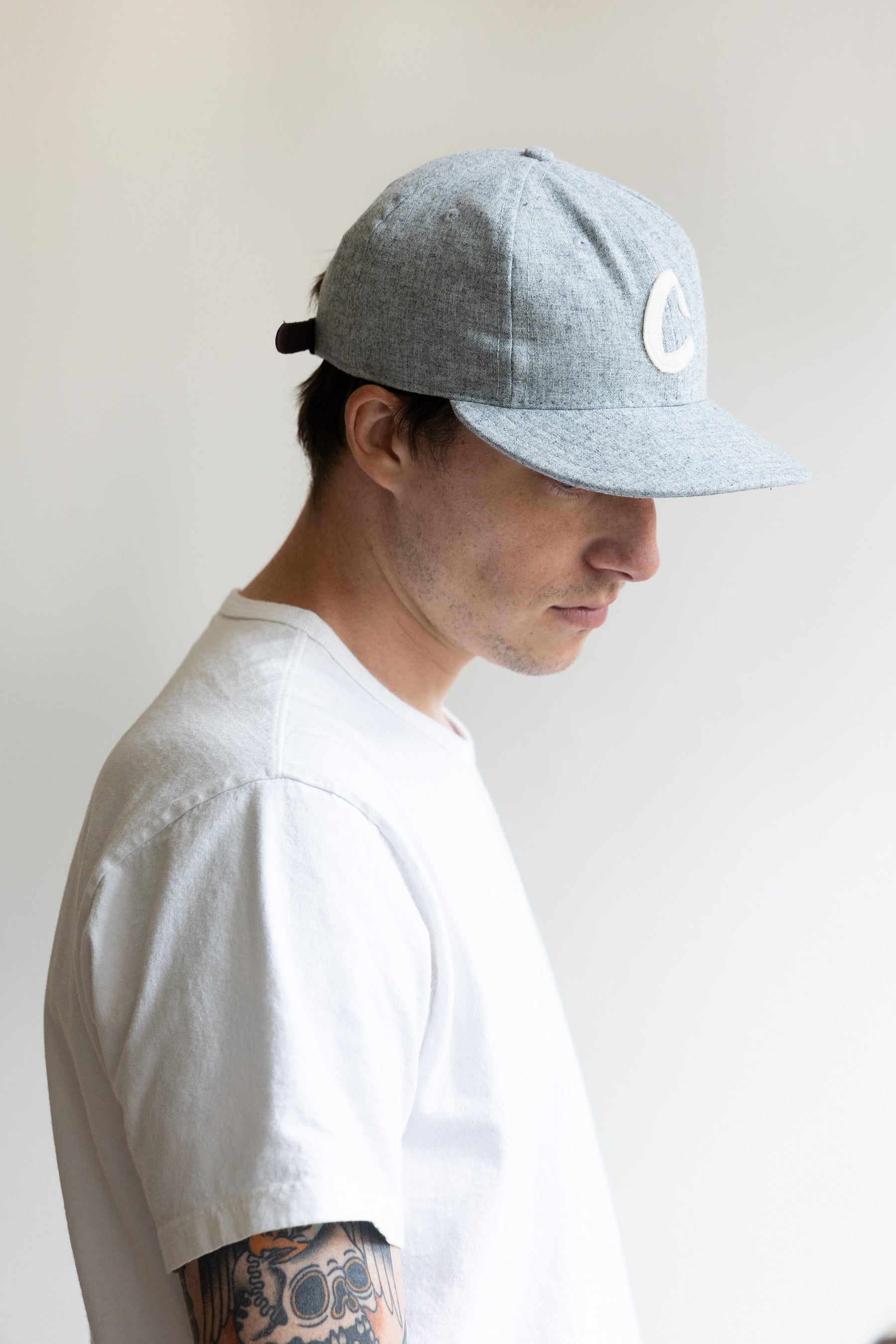 Canoe Club Collaborations - Canoe Club x Ebbets Field Ball Cap - Heather Grey - Canoe Club