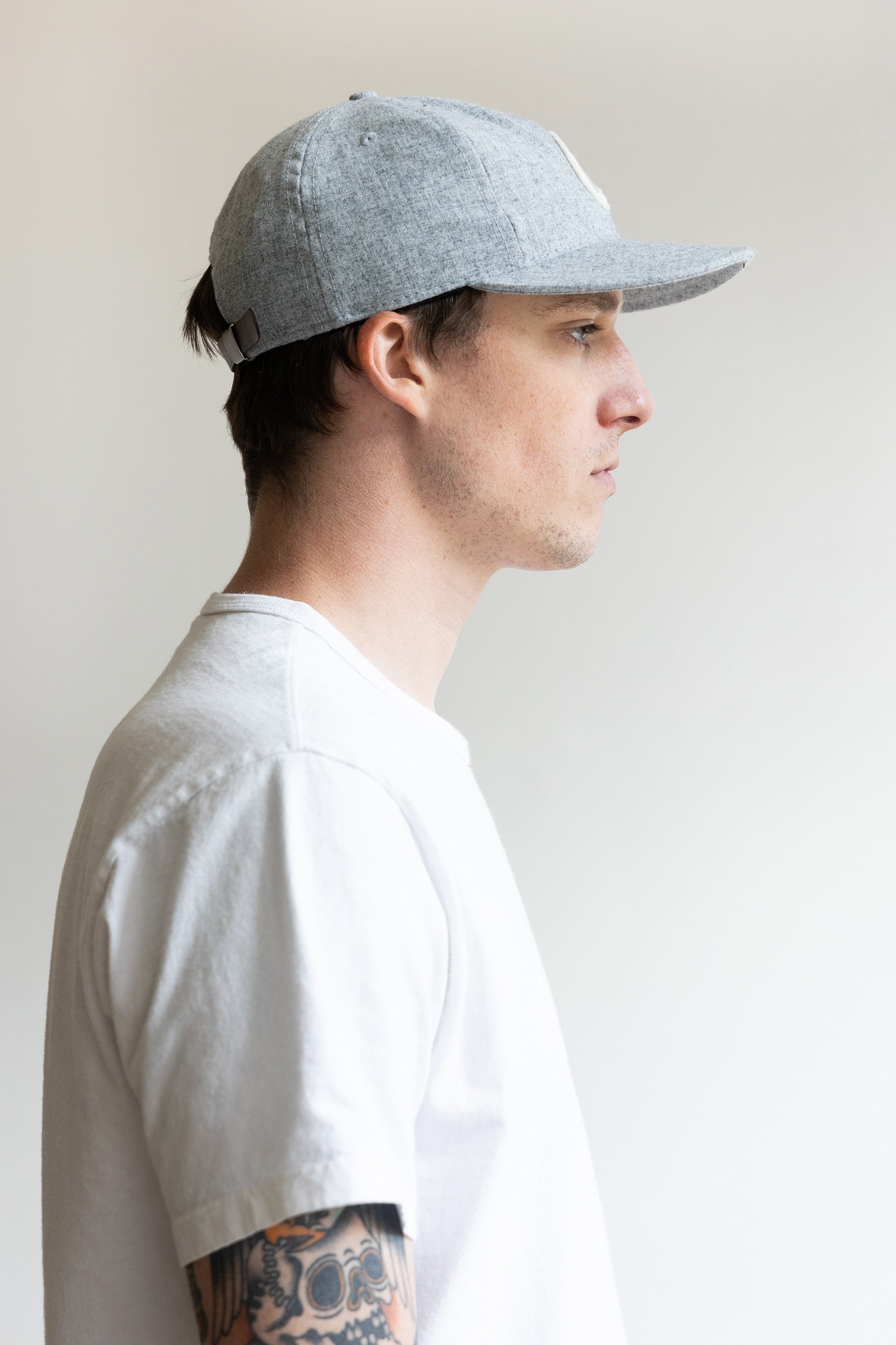 Canoe Club Collaborations - Canoe Club x Ebbets Field Ball Cap - Heather Grey - Canoe Club