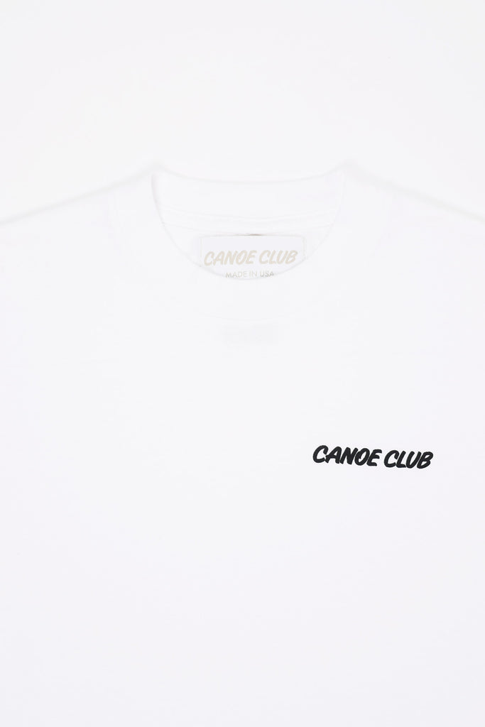 Canoe Club Collaborations - Shop Tee Small Logo - White - Canoe Club