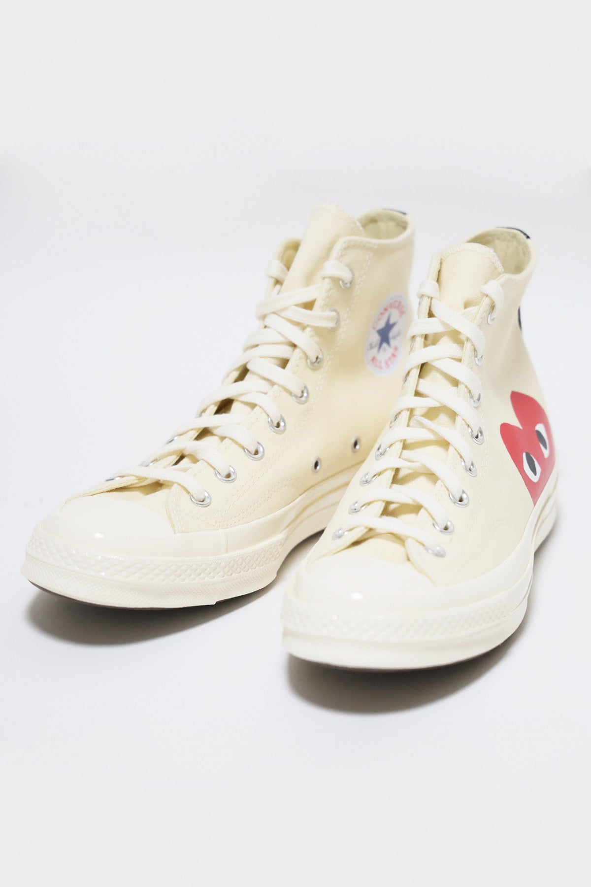 Comme des Garçons PLAY - CdG PLAY x Converse Chuck Taylor Hi - Beige - Canoe Club