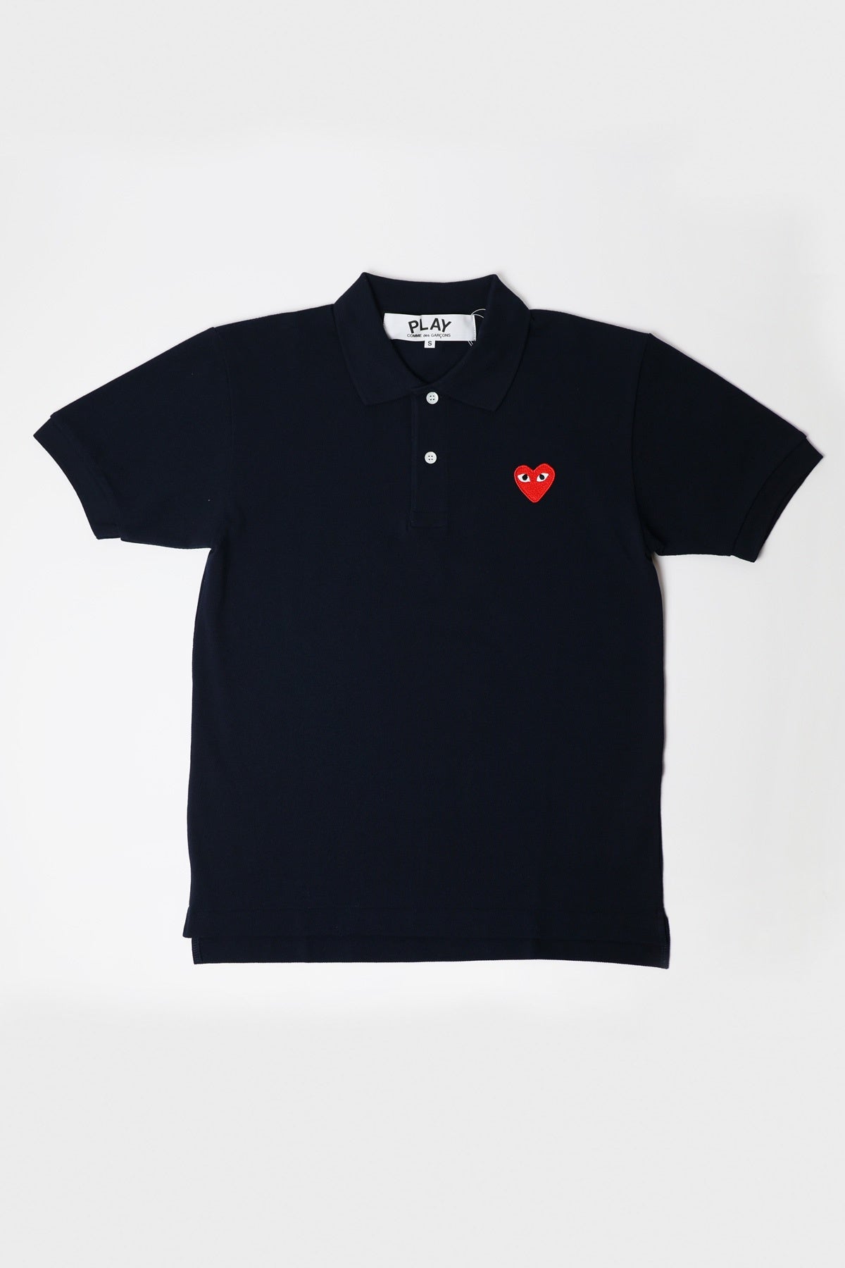 Comme des Garçons PLAY - Red Heart Polo - Navy - Canoe Club