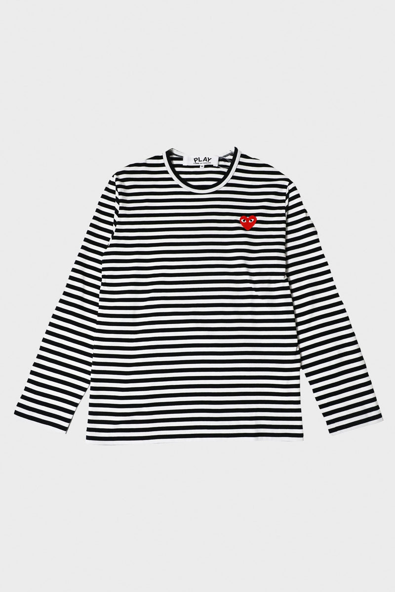 トップス rosy heart logo stripe basic shirt Women's Cardiac Athlete .Org Short Sleeve Shirt - Reflective