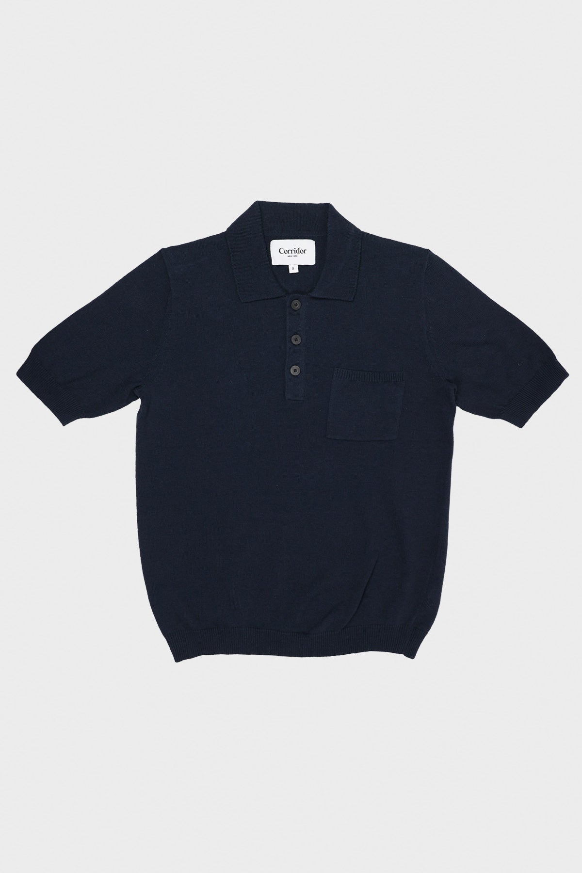 Corridor - Knit Slouchy Polo - Midnight - Canoe Club