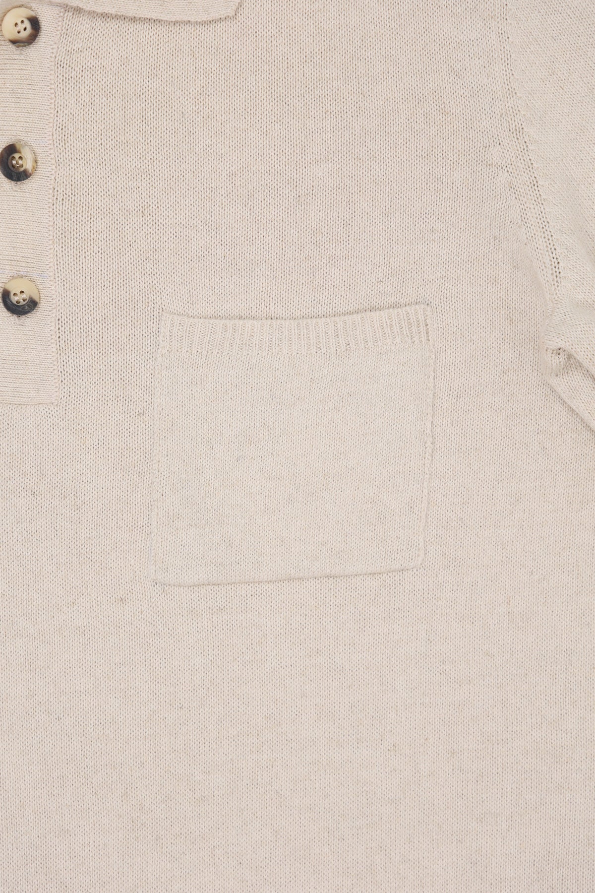 Corridor - Knit Slouchy Polo - Natural - Canoe Club