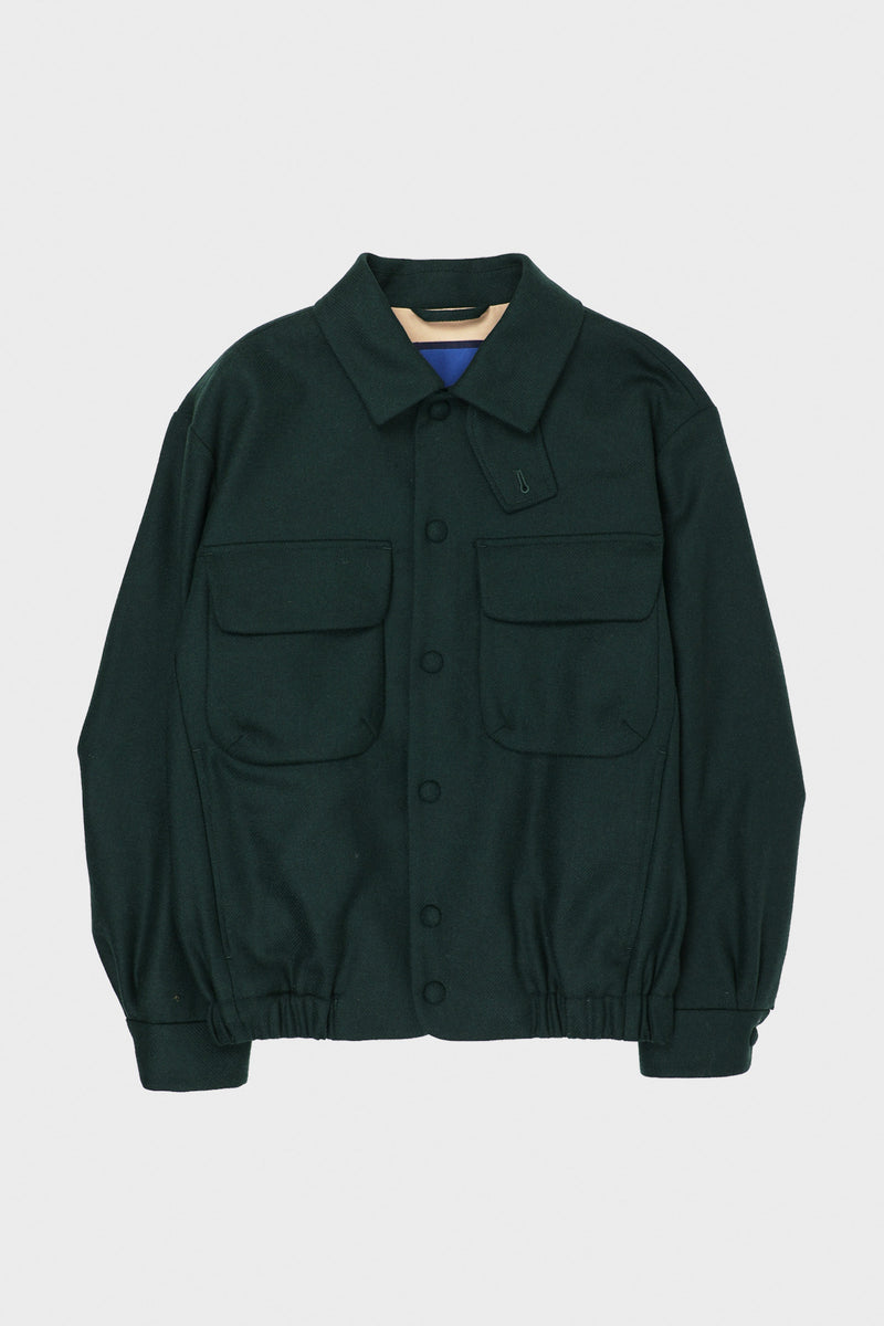 Document English Wool CPO Jacket | Green | Canoe Club