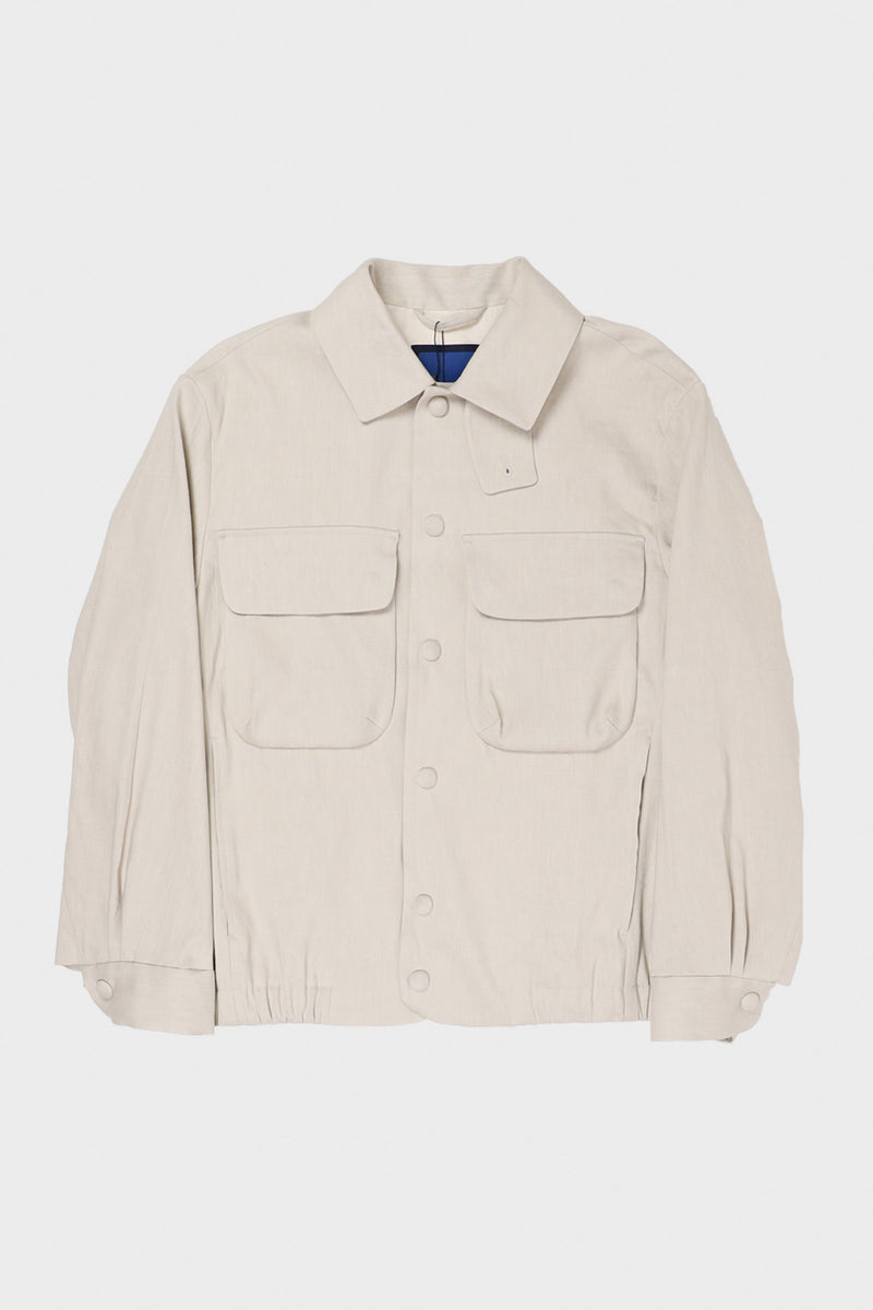 Document - CPO Jacket in Beige Linen Viscose, L