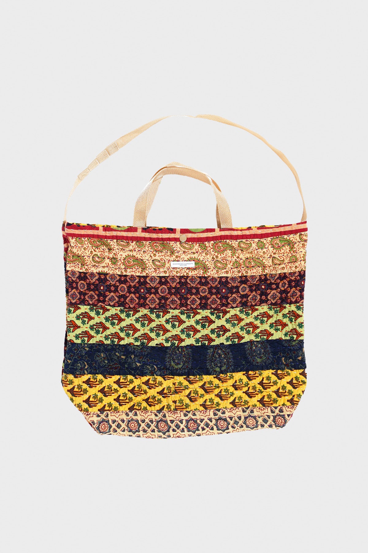 Engineered Garments - Carry All Tote - Multicolor Stripe Handstitch - Canoe Club