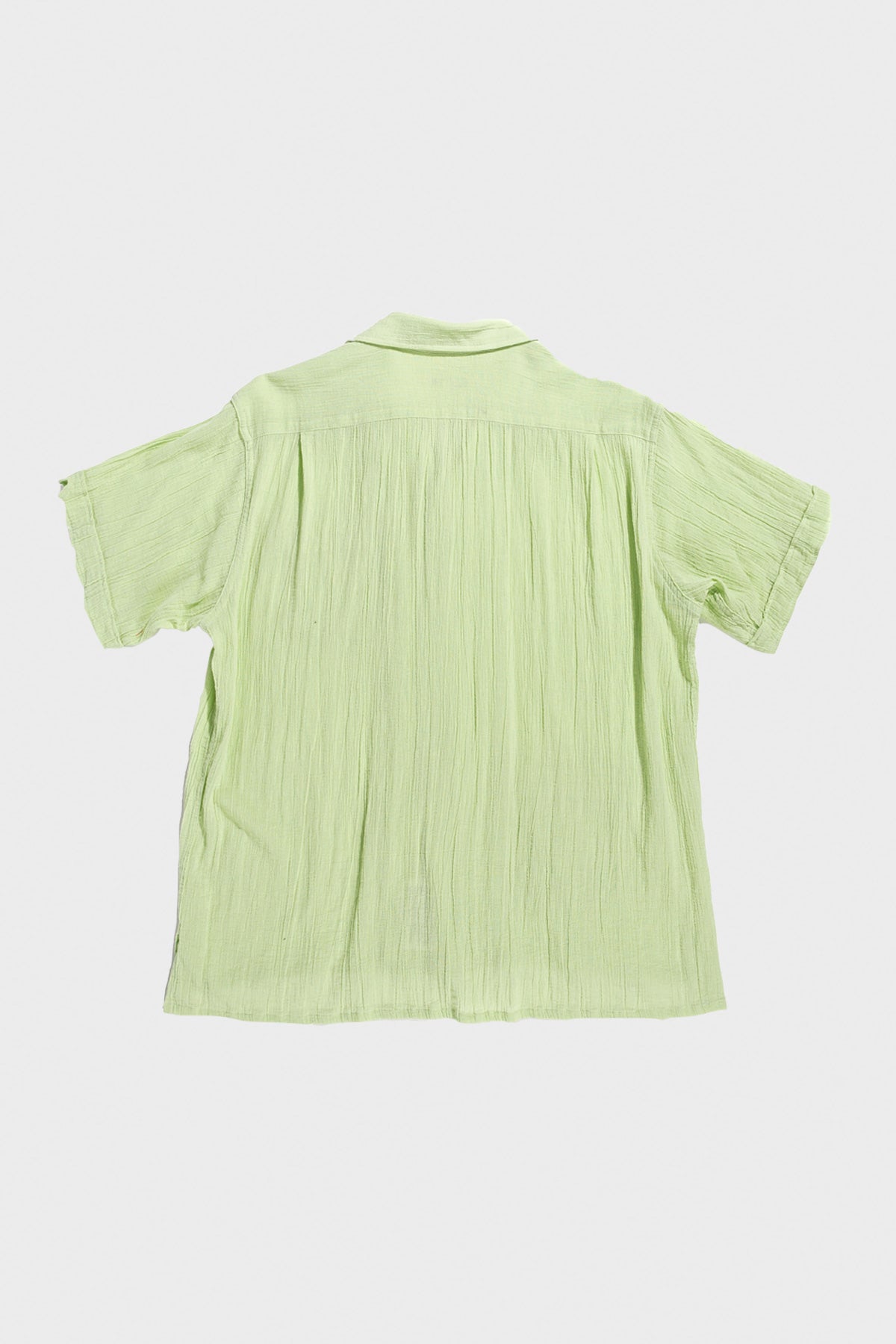 Engineered Garments - Camp Shirt - Lime Cotton Crepe - Canoe Club