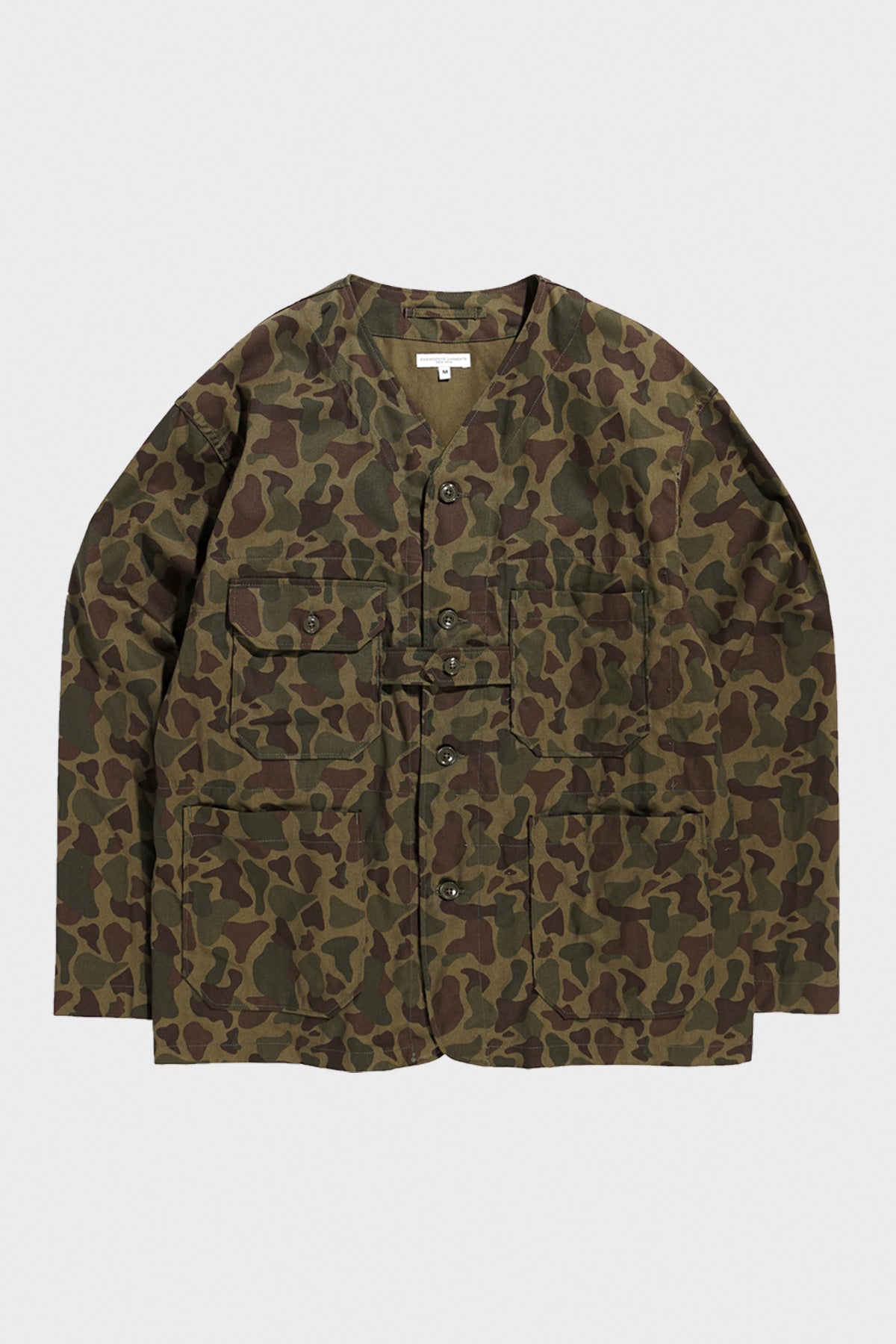 Engineered Garments - Cardigan Jacket - Olive Camo 6.5oz Flat Twill - Canoe Club