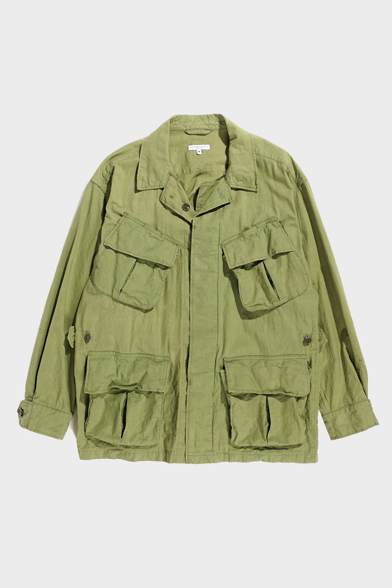 Engineered Garments Jungle Fatigue Jacket | Green Cotton Sheeting | Canoe  Club