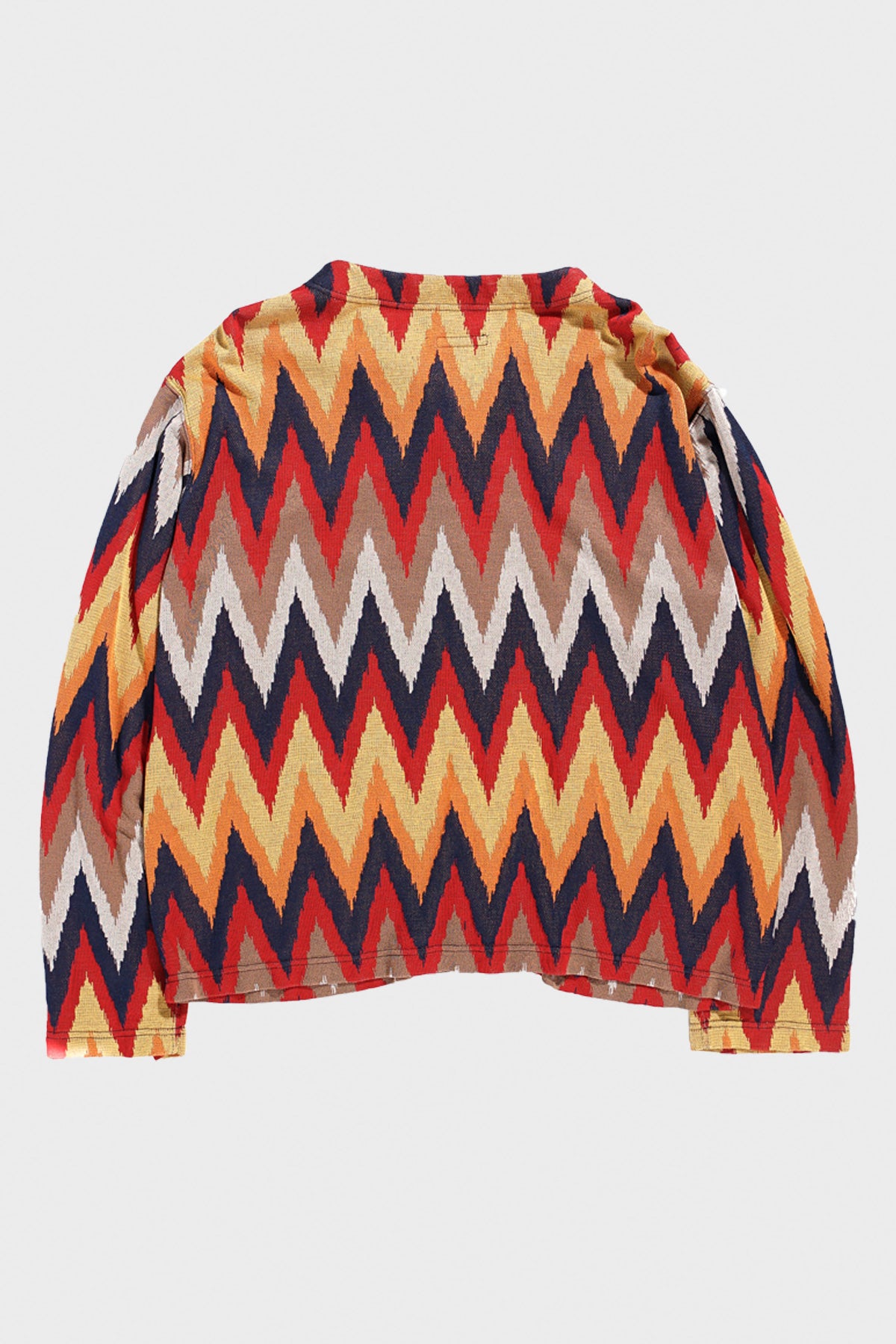 Engineered Garments - Knit Cardigan - Red/Navy Ikat Knit - Canoe Club