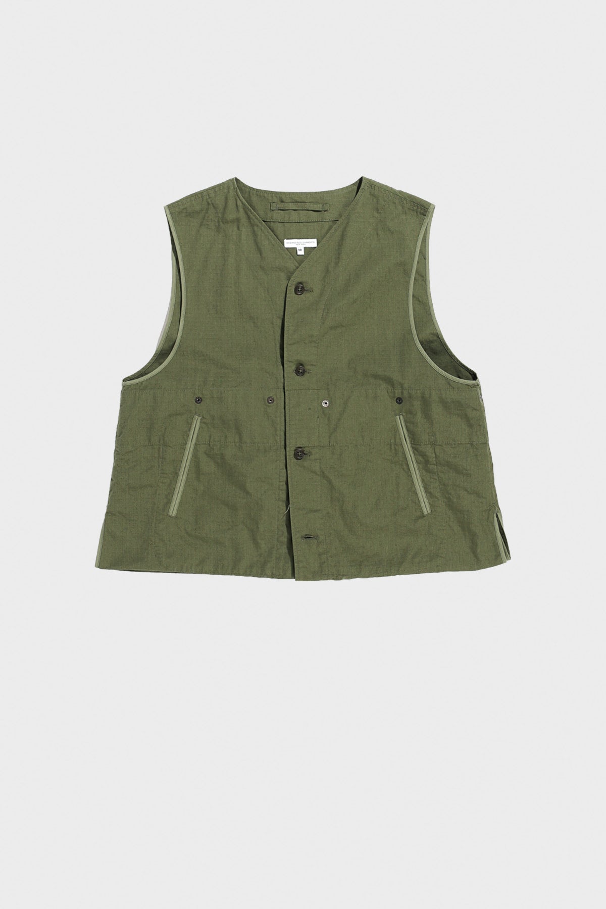 Engineered Garments - Liner Vest - Olive Cotton Ripstop - Canoe Club