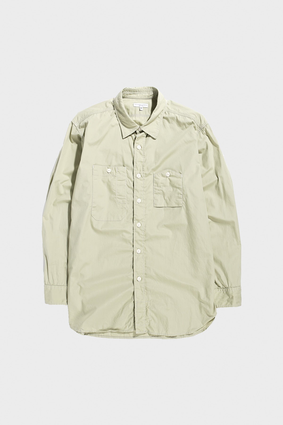 Engineered Garments - Work Shirt - Lime Superfine Poplin - Canoe Club