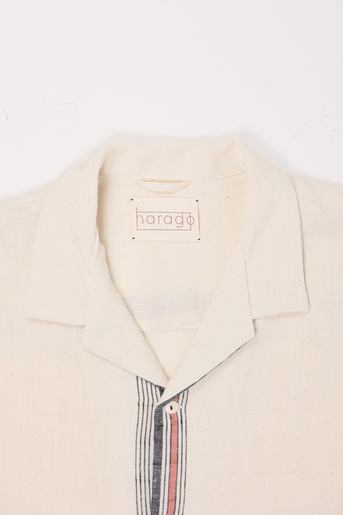 Harago - Jamdani Scarf Shirt - Off White - Canoe Club