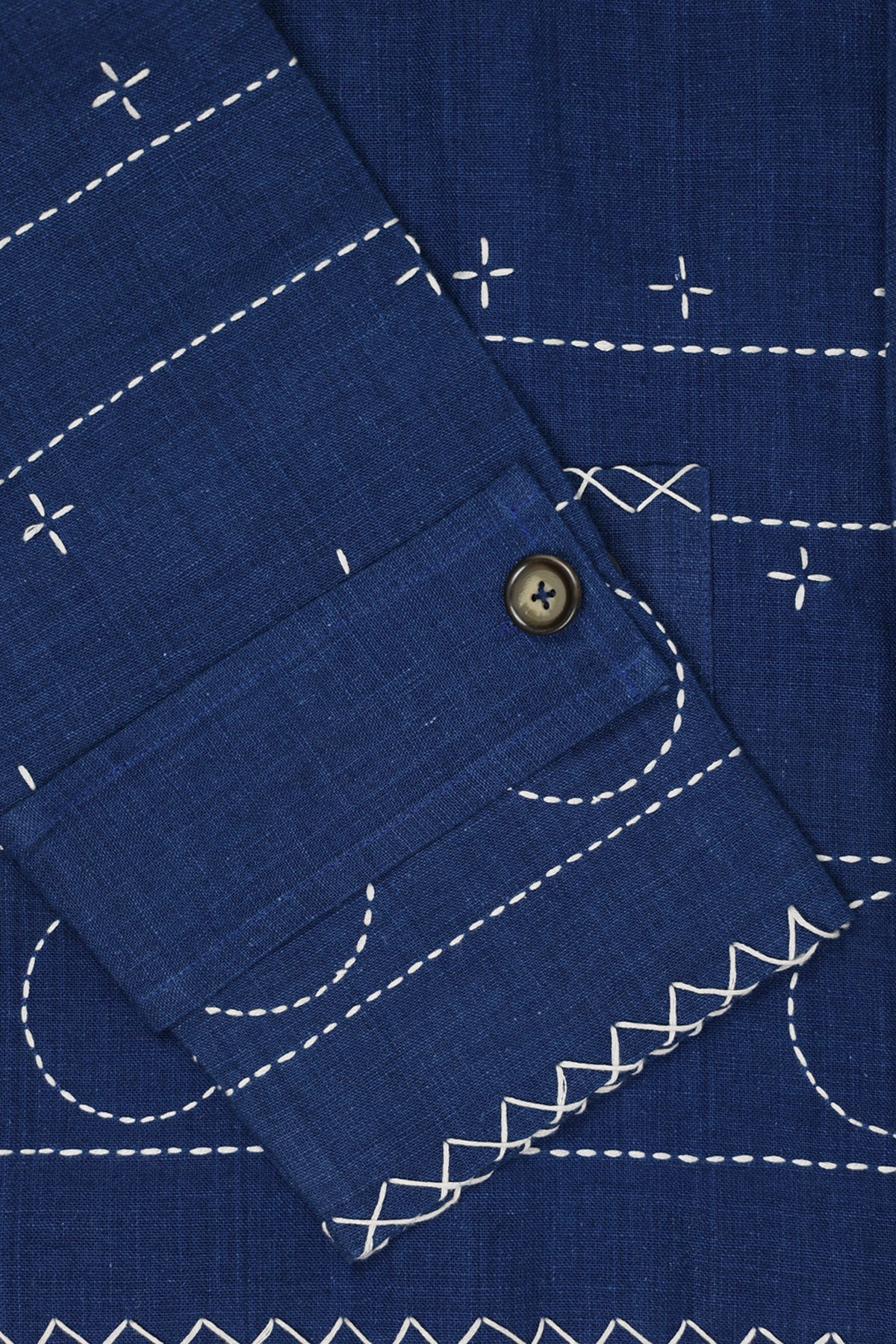 Harago - Kantha Blouson Jacket - Indigo - Canoe Club