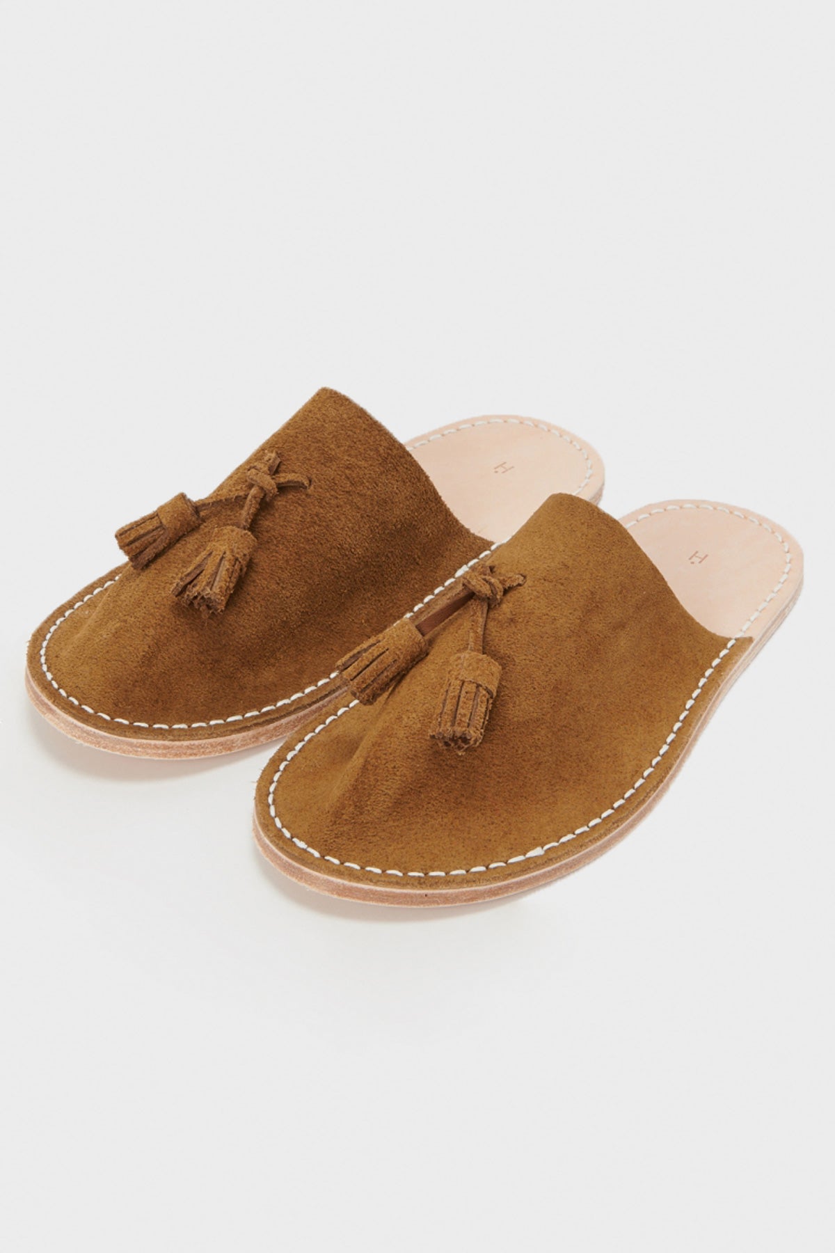 Hender Scheme - Leather Slipper - Camel - Canoe Club