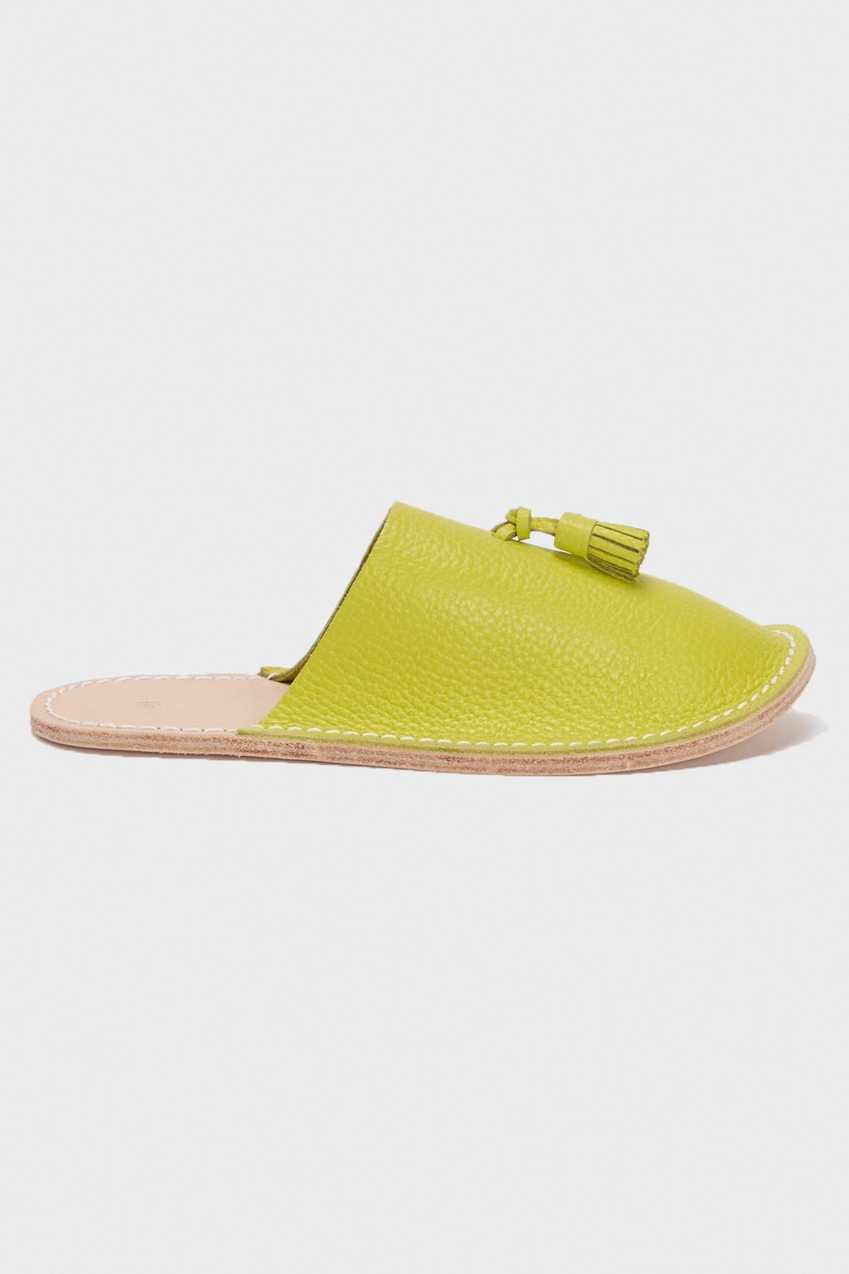 Hender Scheme - Leather Slipper - Lime Green - Canoe Club