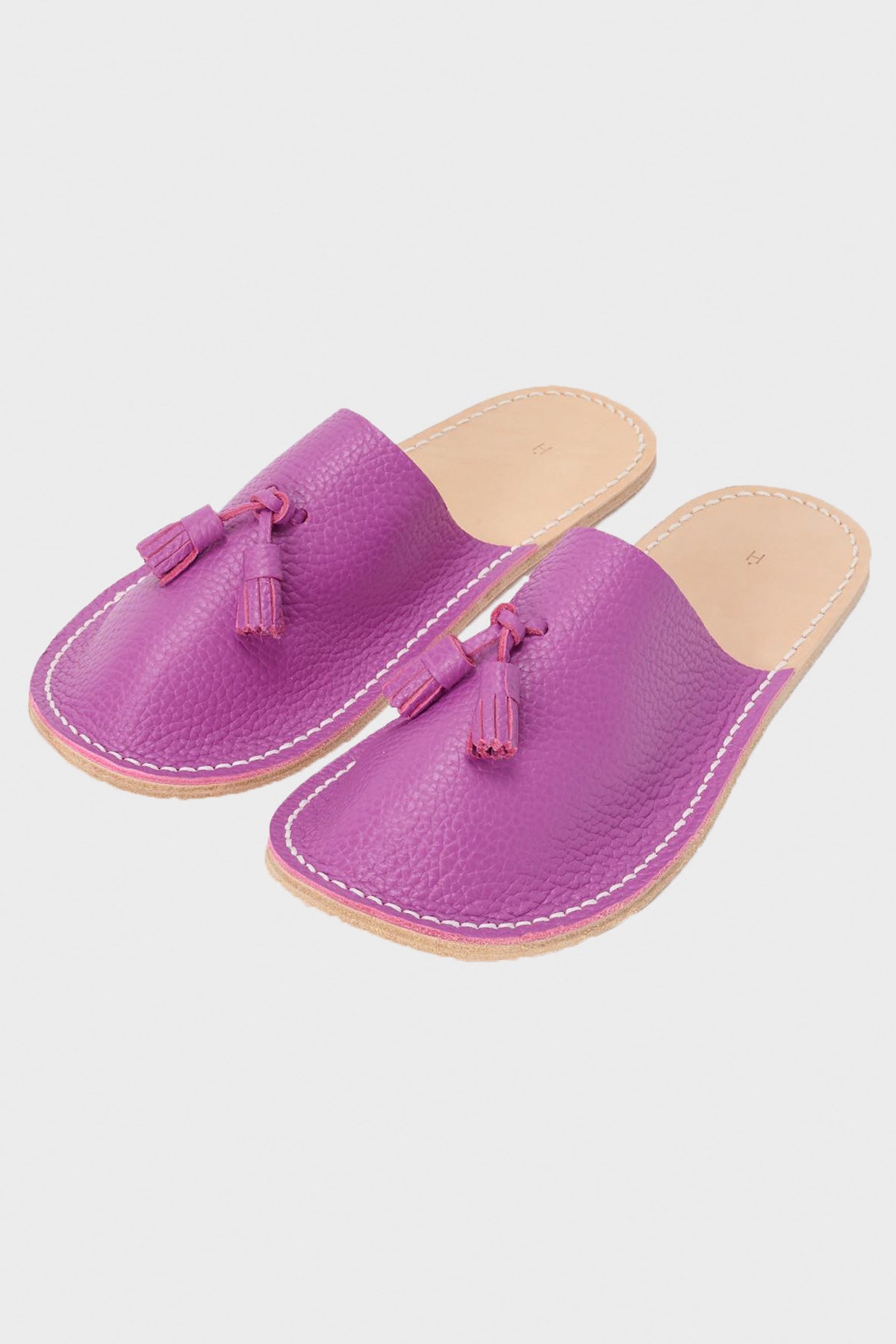 Hender Scheme - Leather Slipper - Royal Purple - Canoe Club