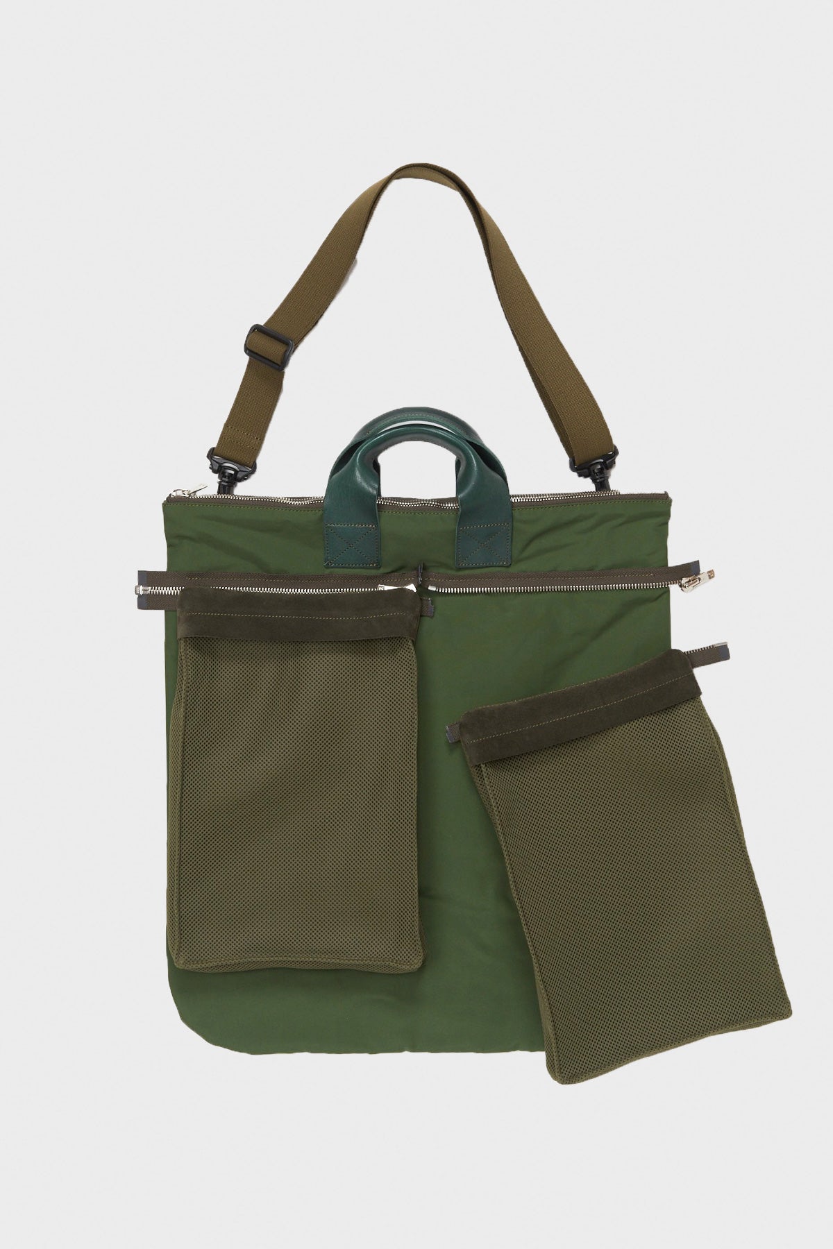 Hender Scheme - multi helmet bag - khaki green - Canoe Club