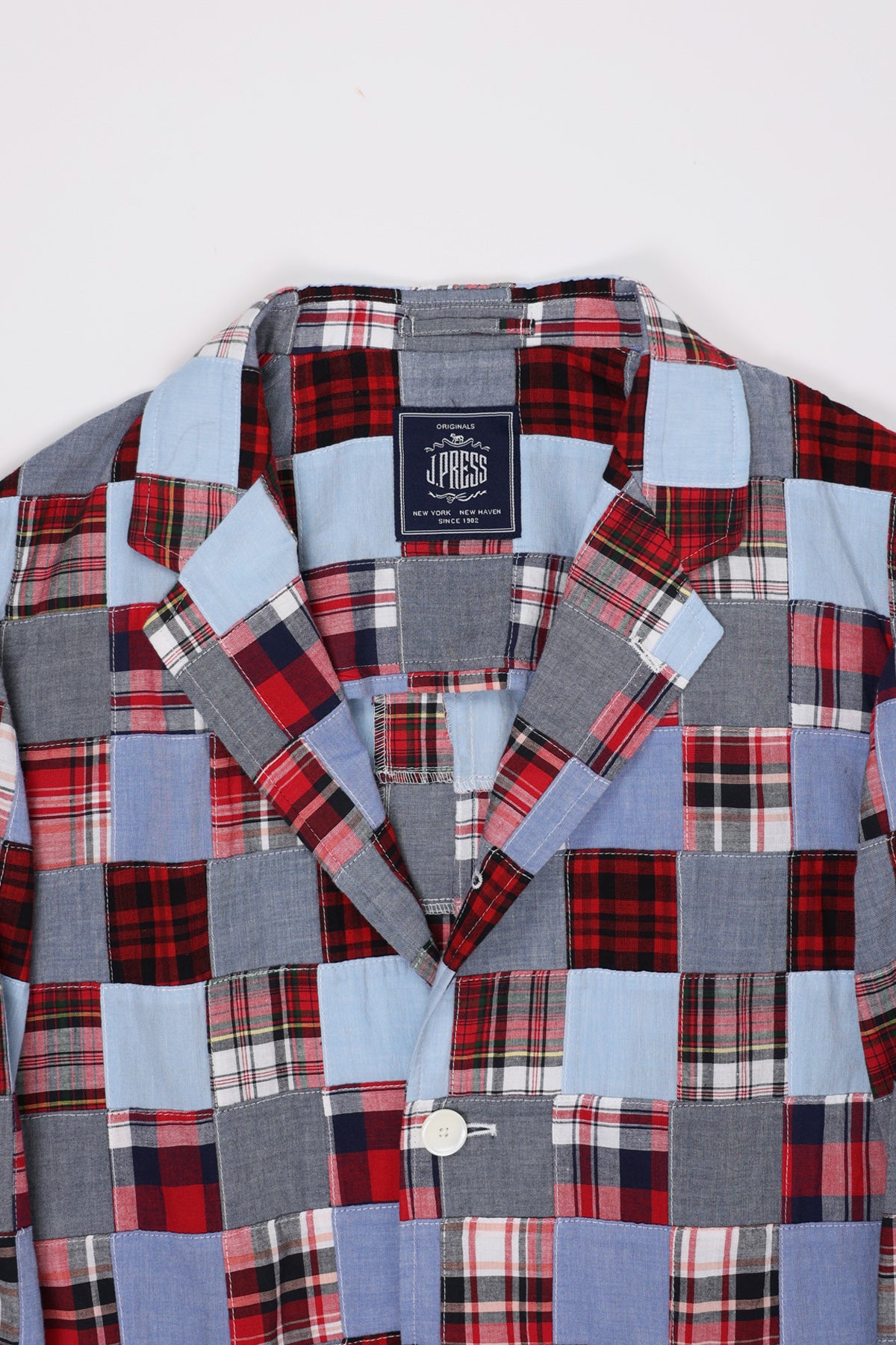 J. Press - India Madras 3 Button Old Fit Jacket - Sax - Canoe Club