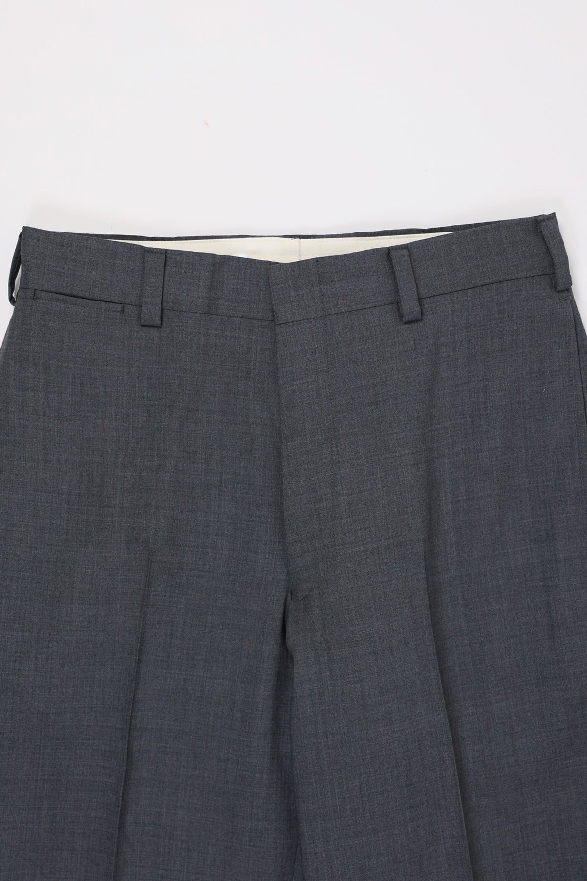 J. Press - Merino Tropical Wool Piped Stem Trousers - Gray - Canoe Club