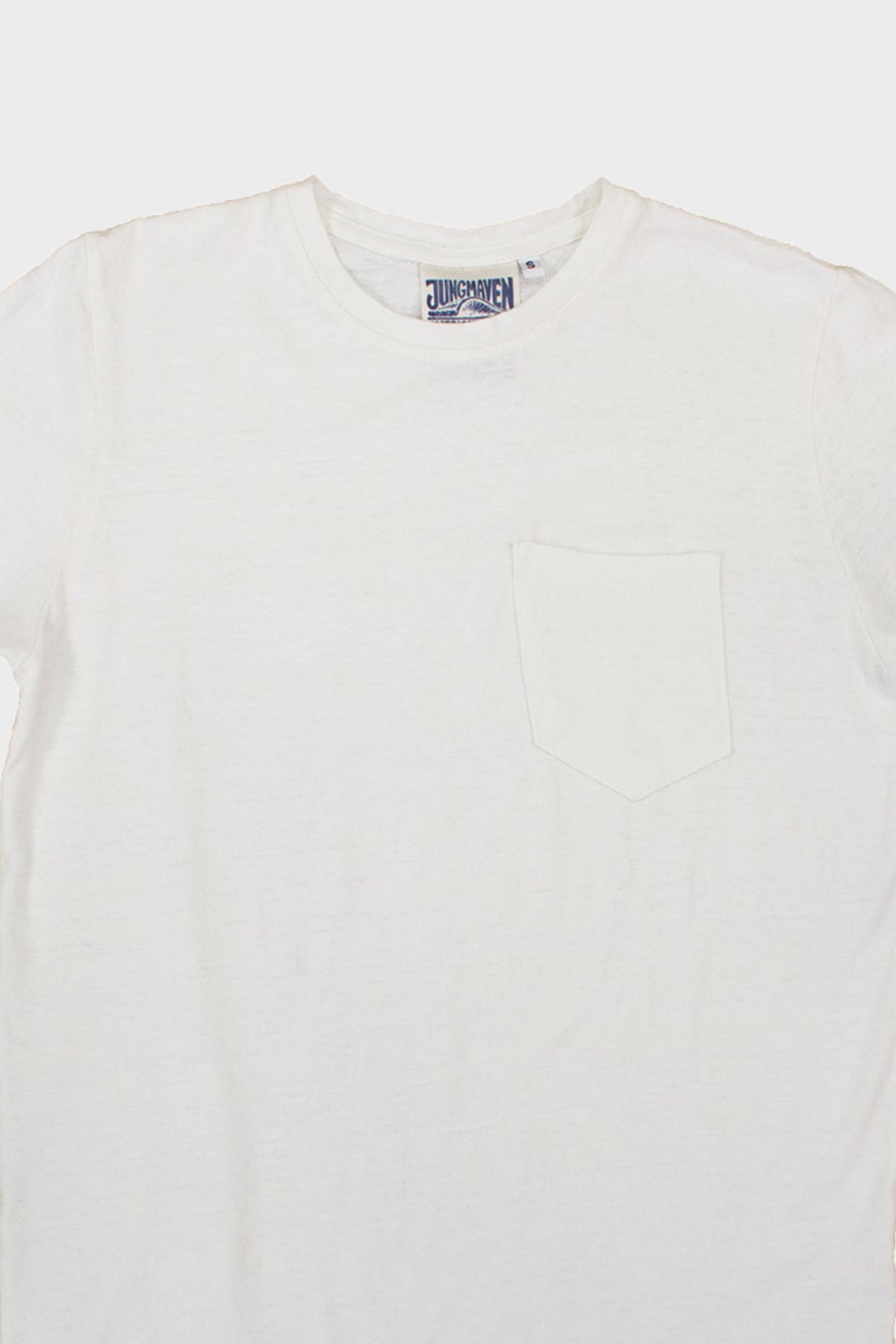 Jungmaven - Baja Pocket Tee - Washed White - Canoe Club