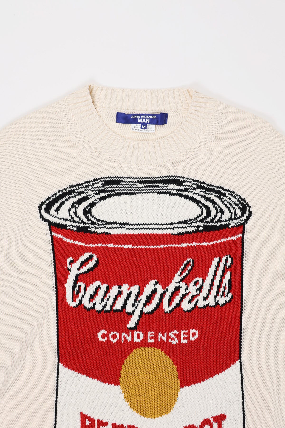Junya Watanabe - Andy Warhol Cotton Intarsia Jumper - Off-White - Canoe Club