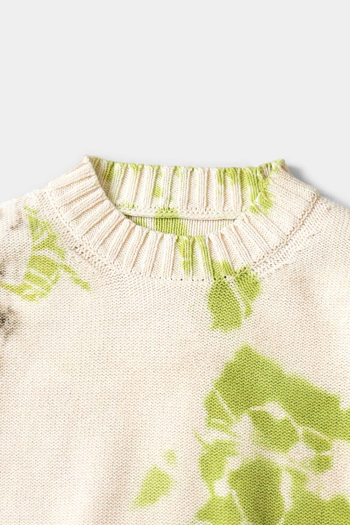Kapital - 5G Cotton Knit Dolman Sweater (ASHBURY DYED) - Lt. Green/Brown - Canoe Club