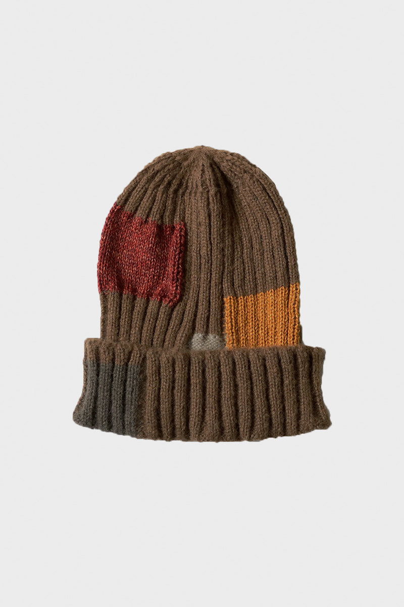 Kapital 5G Wool TUGIHAGI Knit Cap Brown Canoe Club