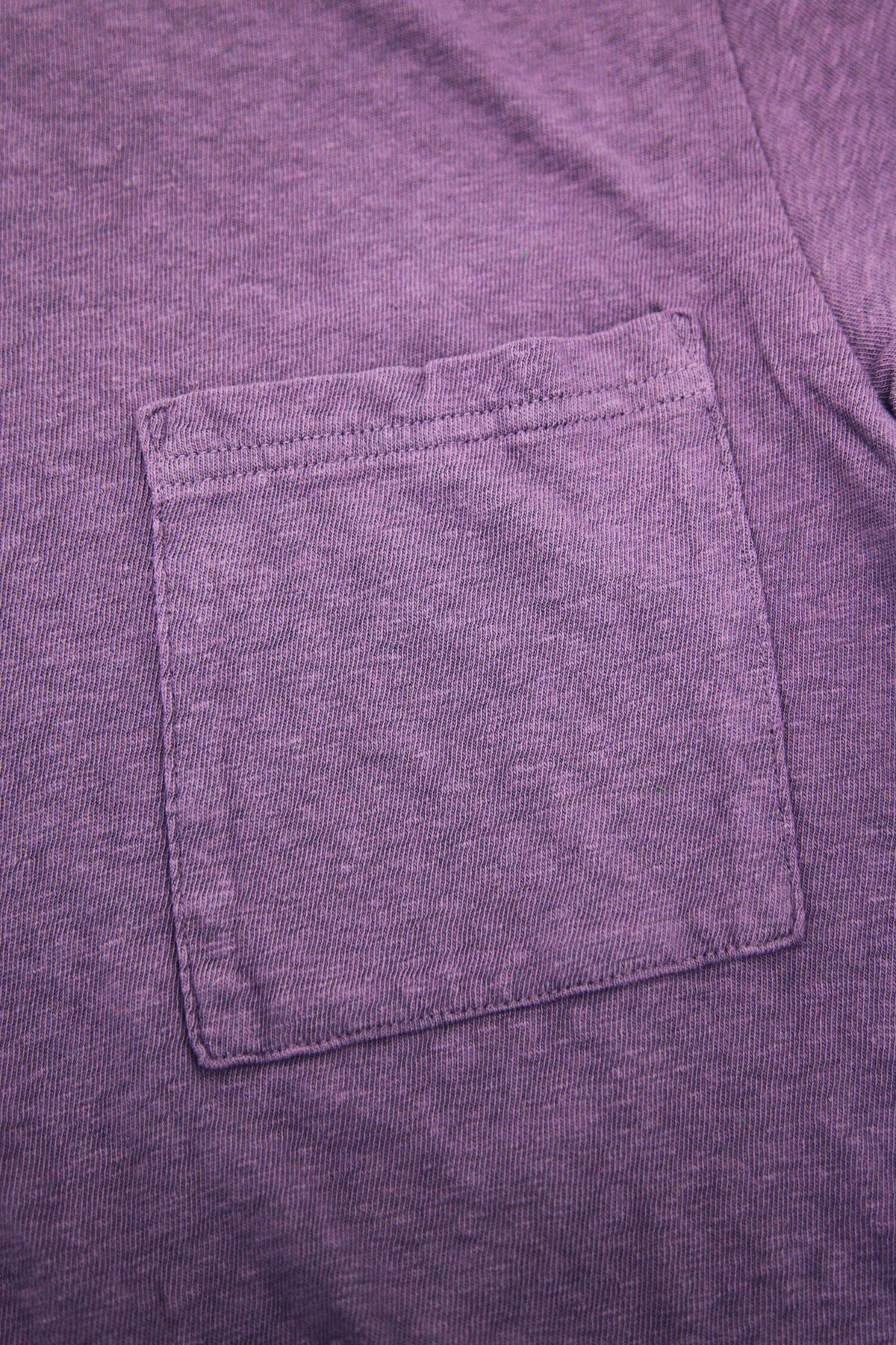 Kapital - Gauze Jersey Crew Pocket T - Purple - Canoe Club