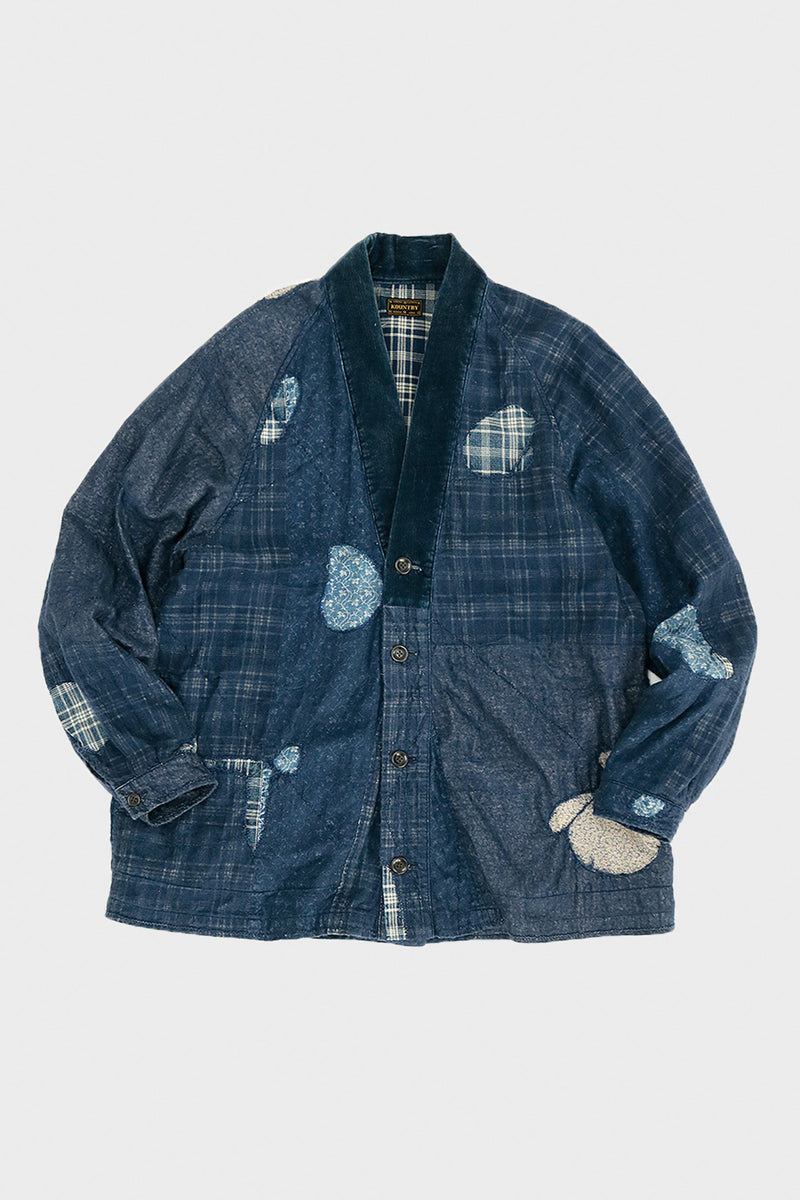 Kapital IDG Patchwork NORA-DOT TIGER JUDDBHAN Shirt | Indigo