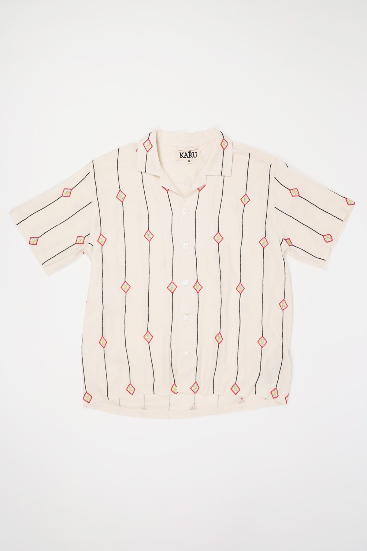 Karu Research - Beaded Camp Shirt - Ecru - Canoe Club